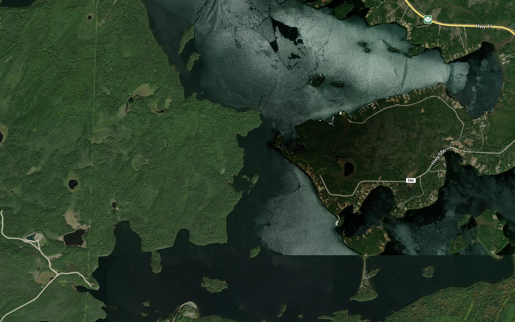 Satellite map of the The Narrows
