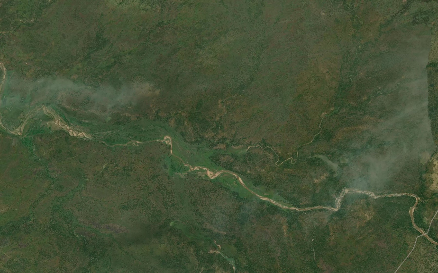 Satellite map of the Mayo Matemdamia