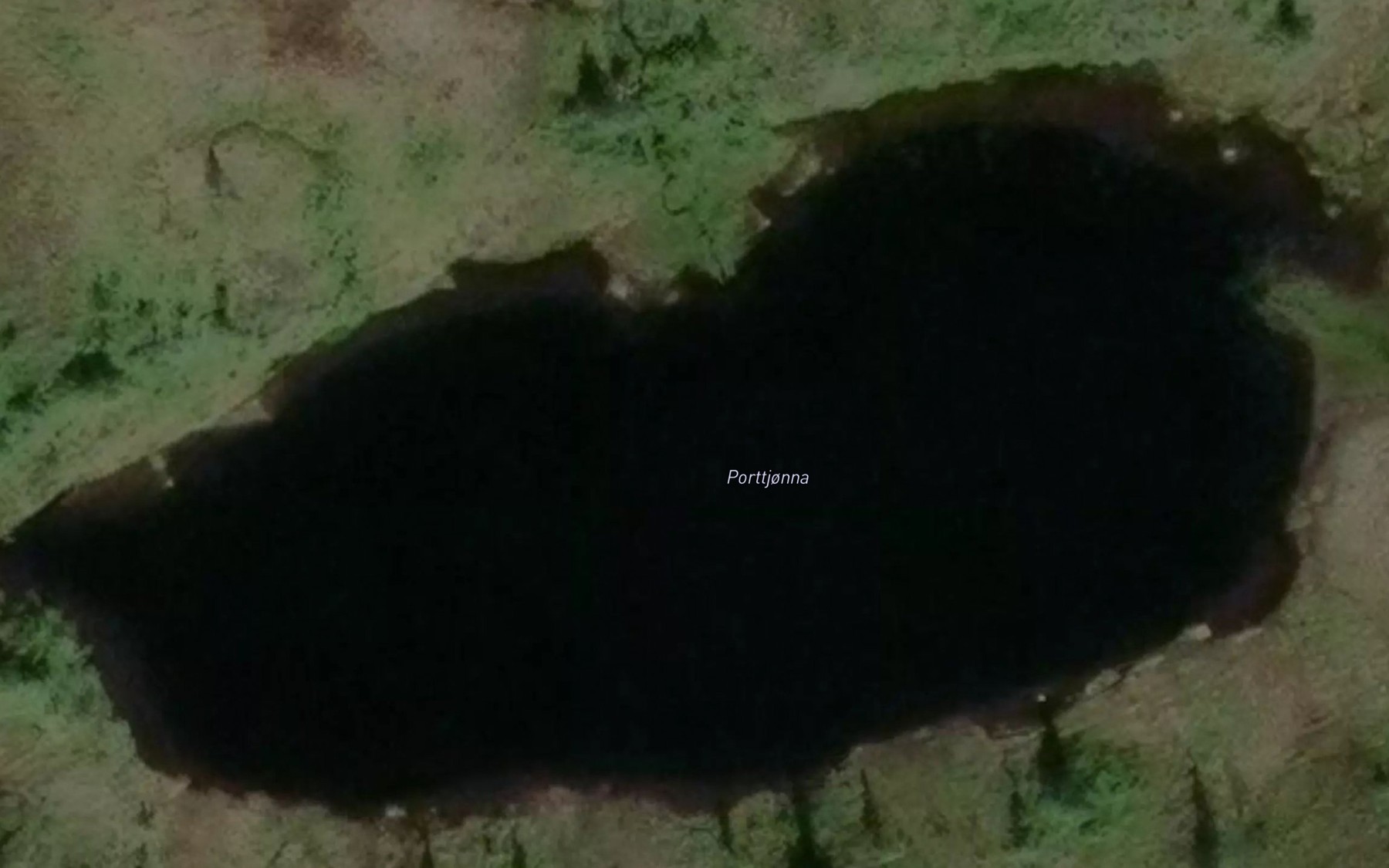 Satellite map of the Porttjorna