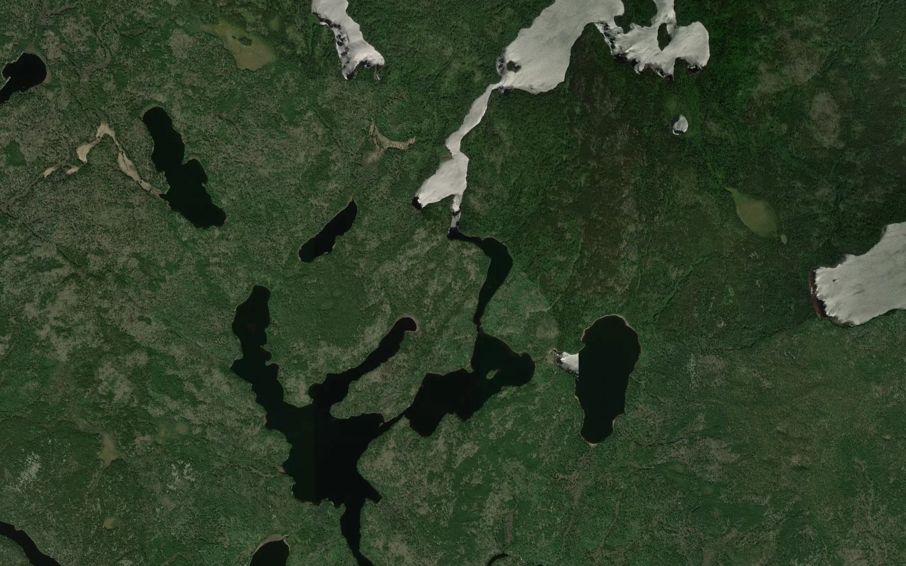 Satellite map of the Kerine Creek