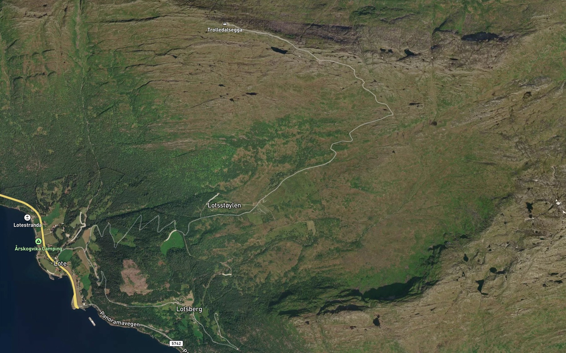 Satellite map of the Stolselva