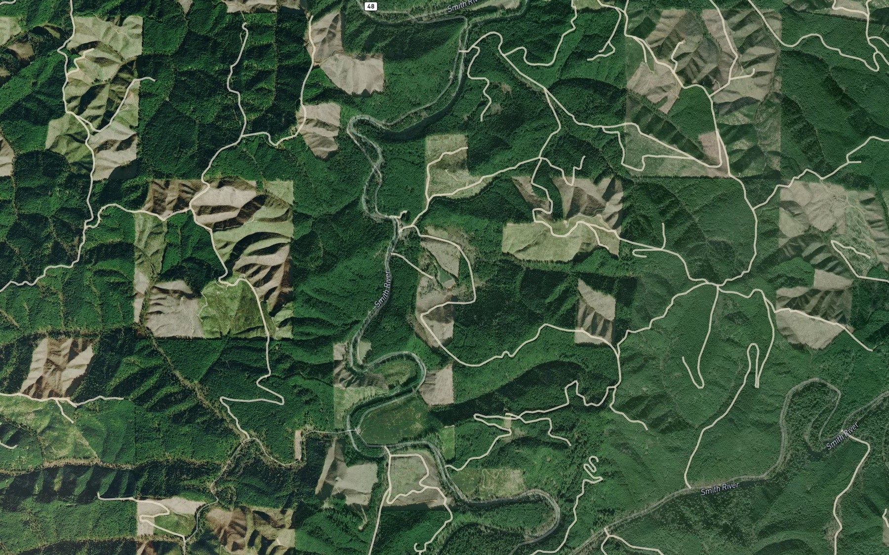 Satellite map of the Marsh Creek Pond