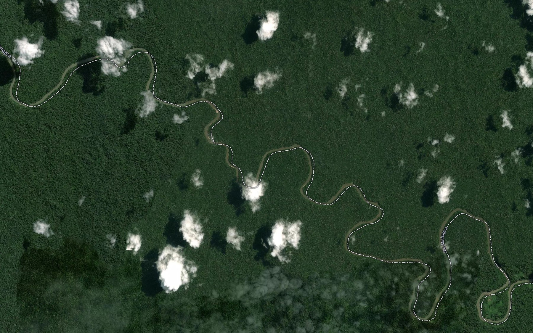 Satellite map of the Quebrada Pajaro