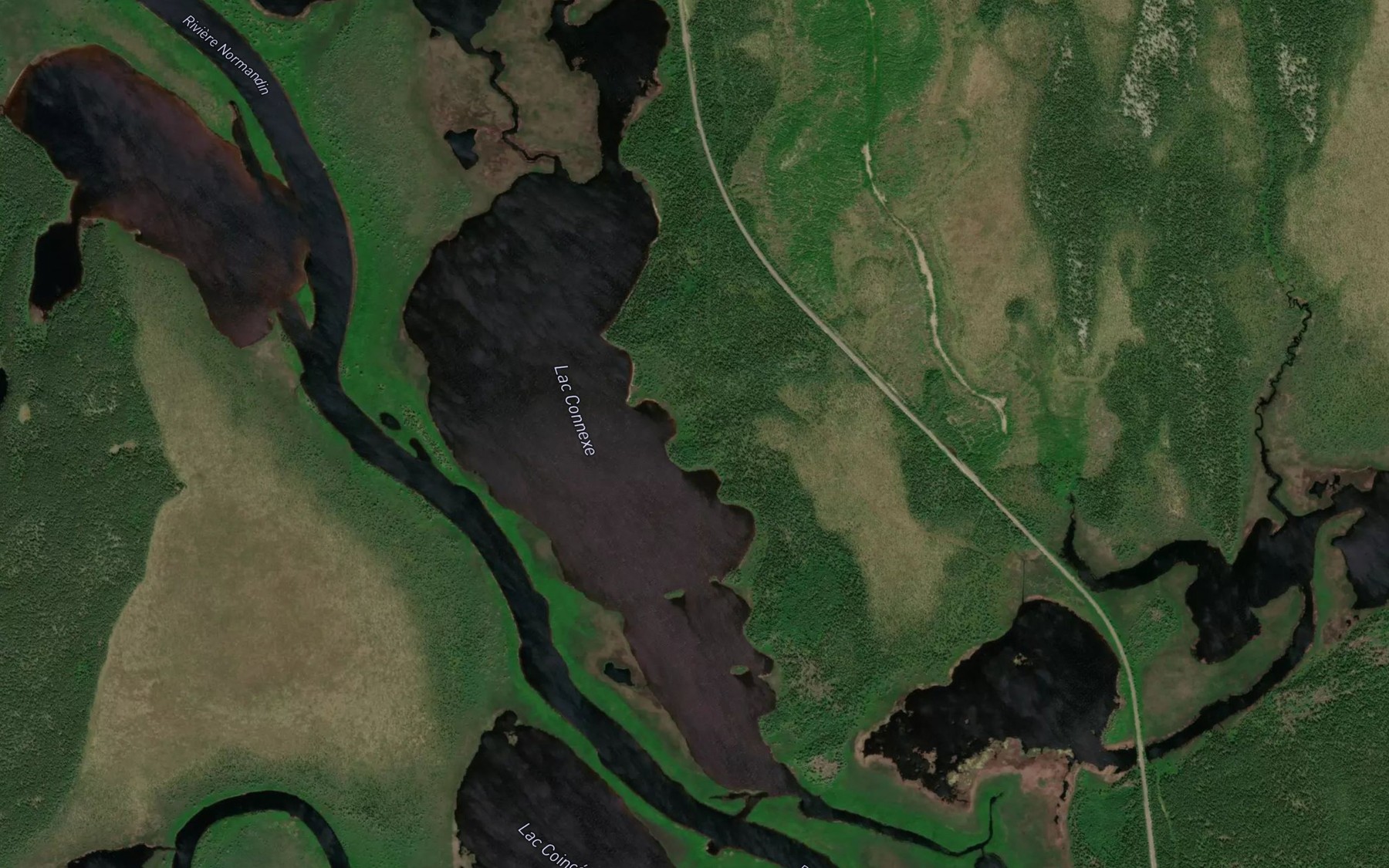 Satellite map of the Lac Connexe
