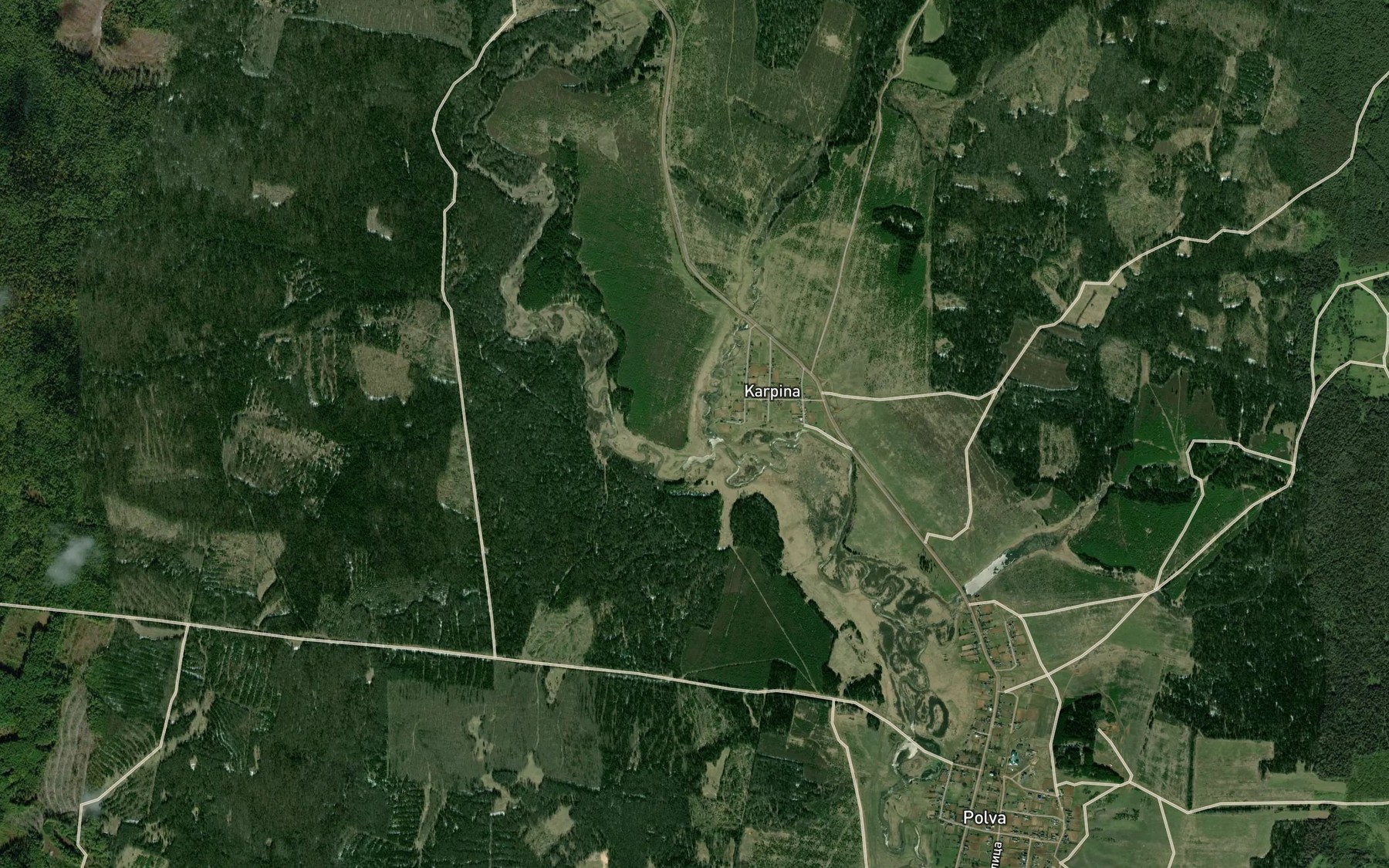 Satellite map of the Lyagayka
