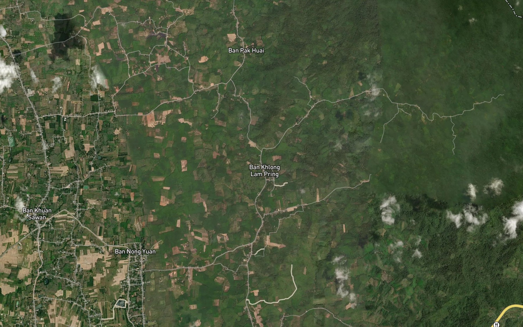 Satellite map of the Khlong Lam Pring