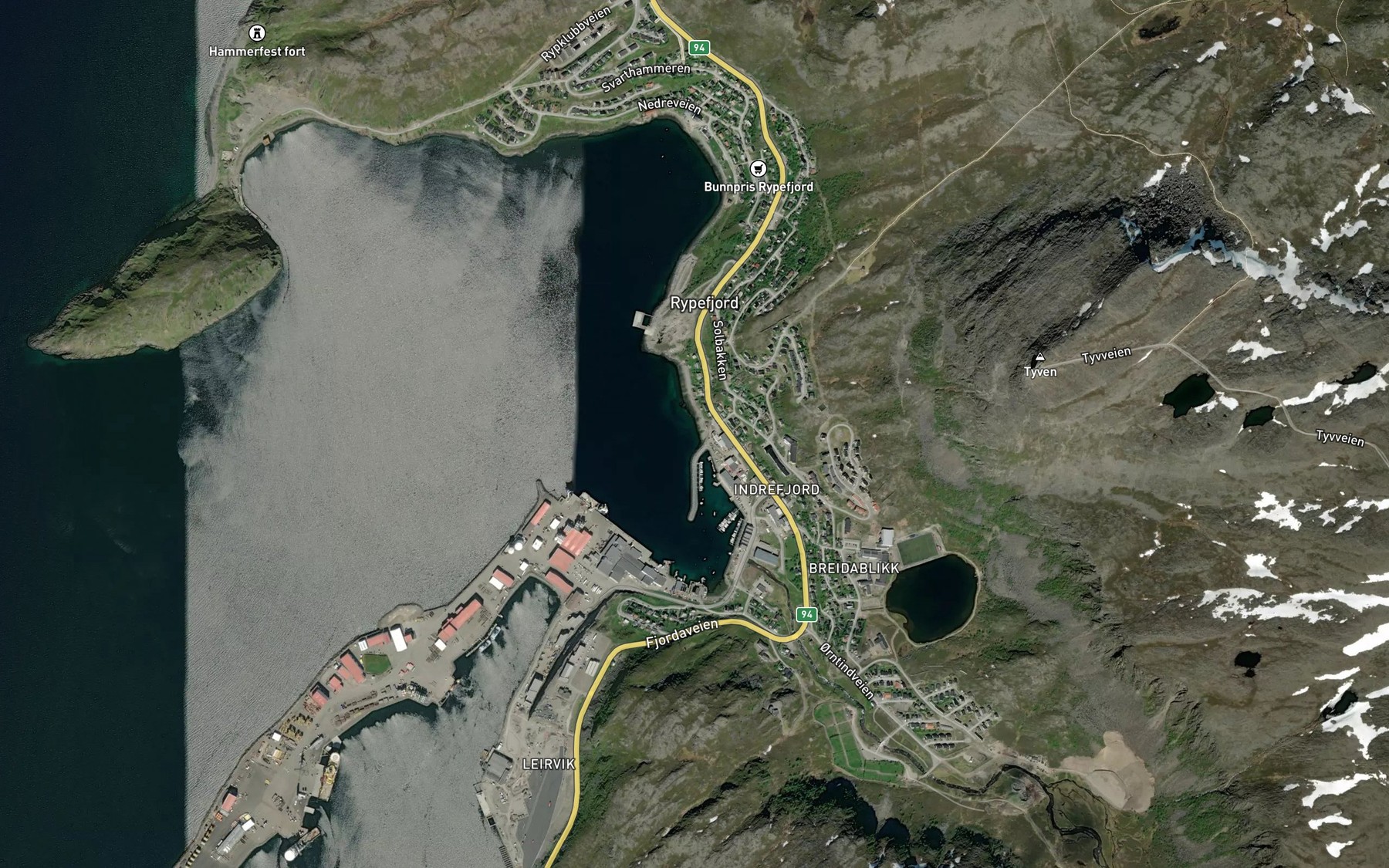 Satellite map of the Batvik