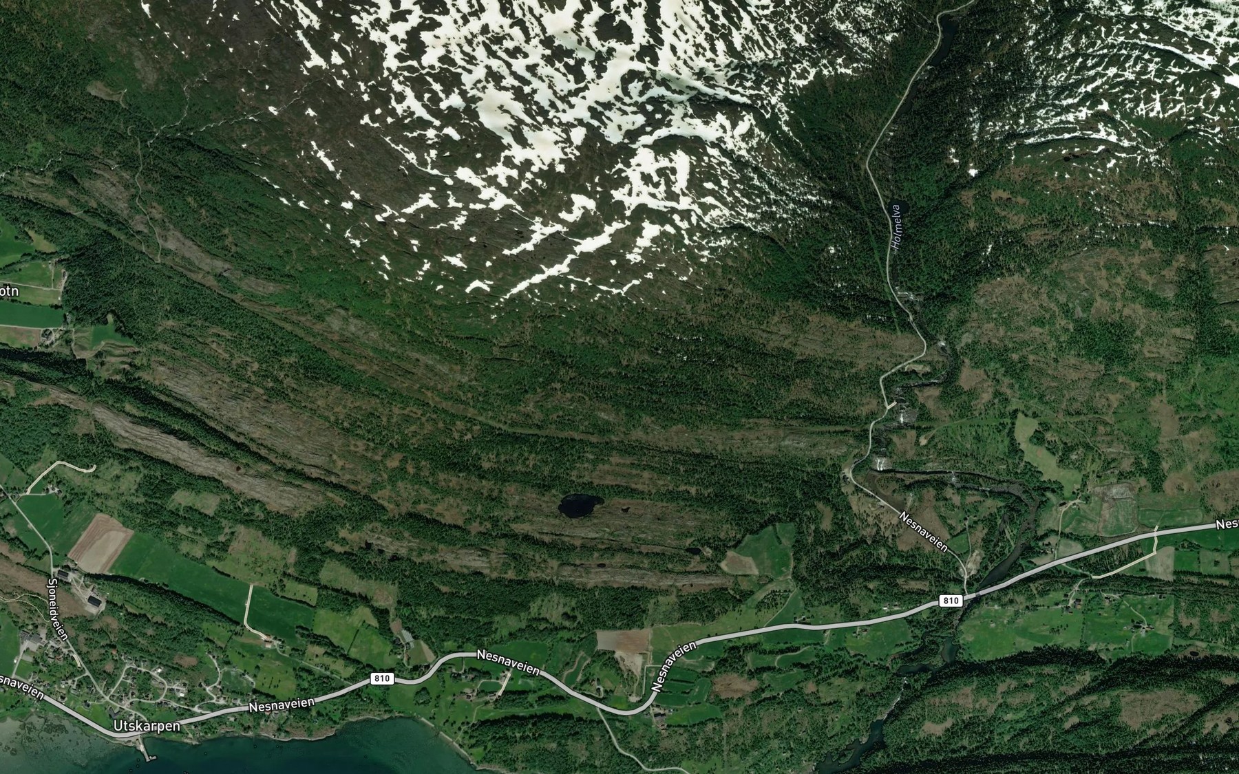 Satellite map of the Torvgranbekken