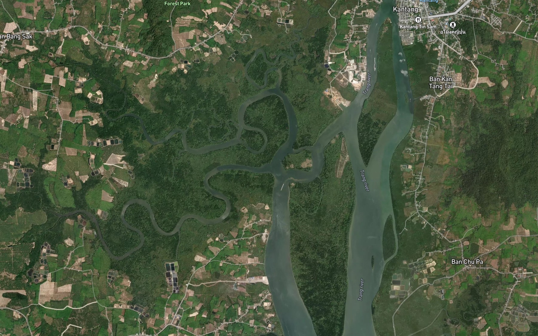 Satellite map of the Khlong Sin To