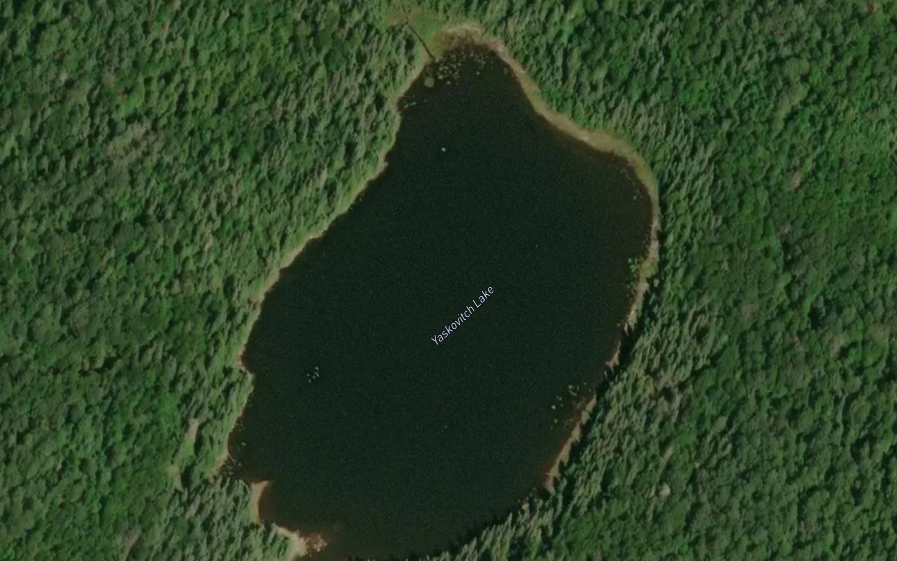 Satellite map of the Yaskovitch Lake