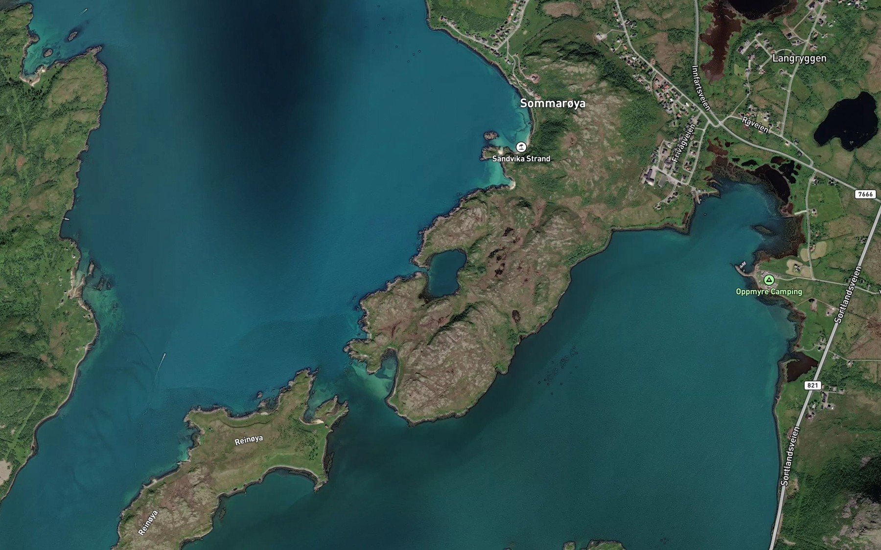 Satellite map of the Sommaroyhavet