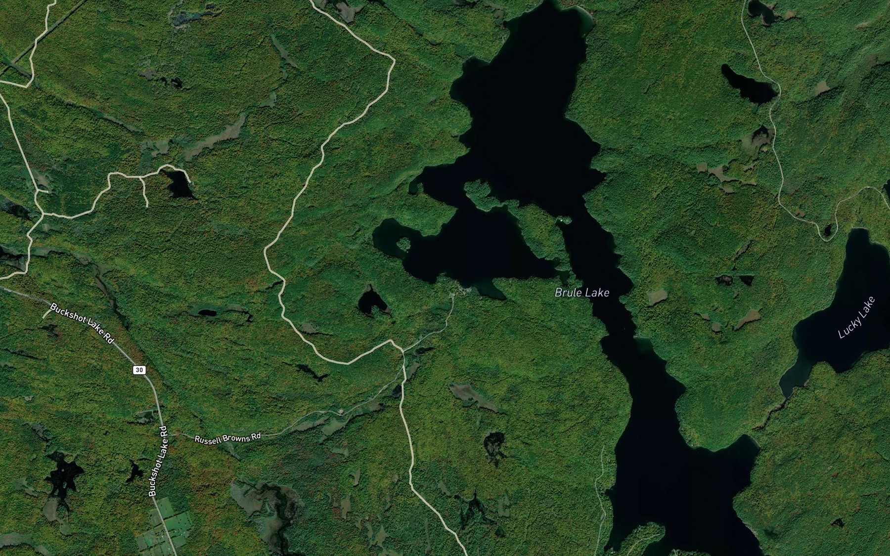 Satellite map of the White Bay