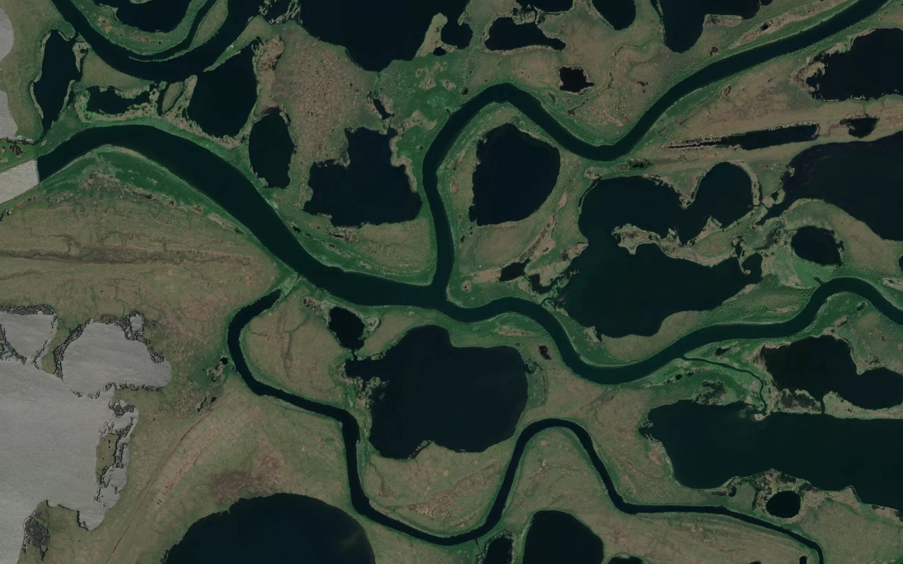 Satellite map of the Eavok Channel