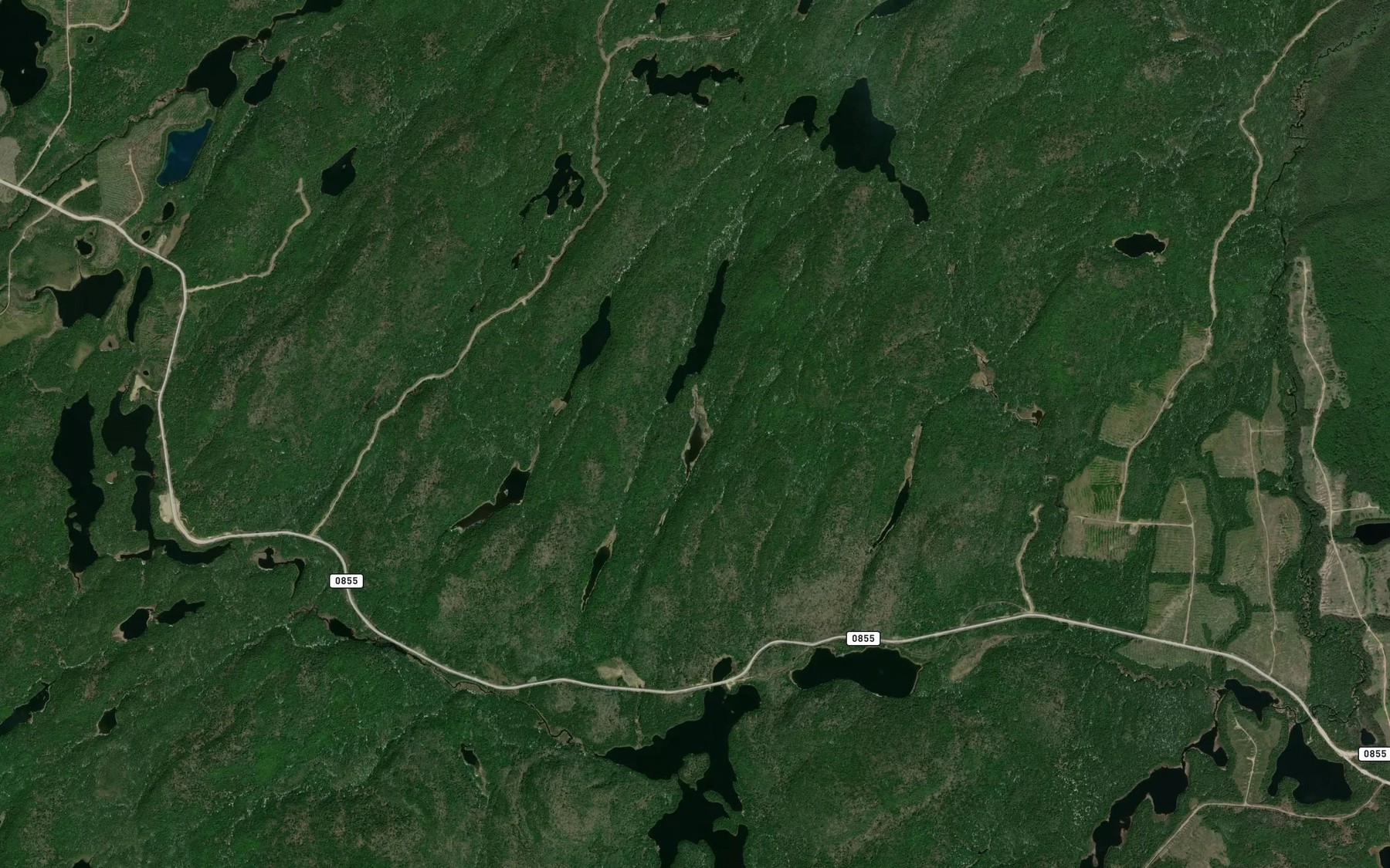 Satellite map of the Lac Cunningham