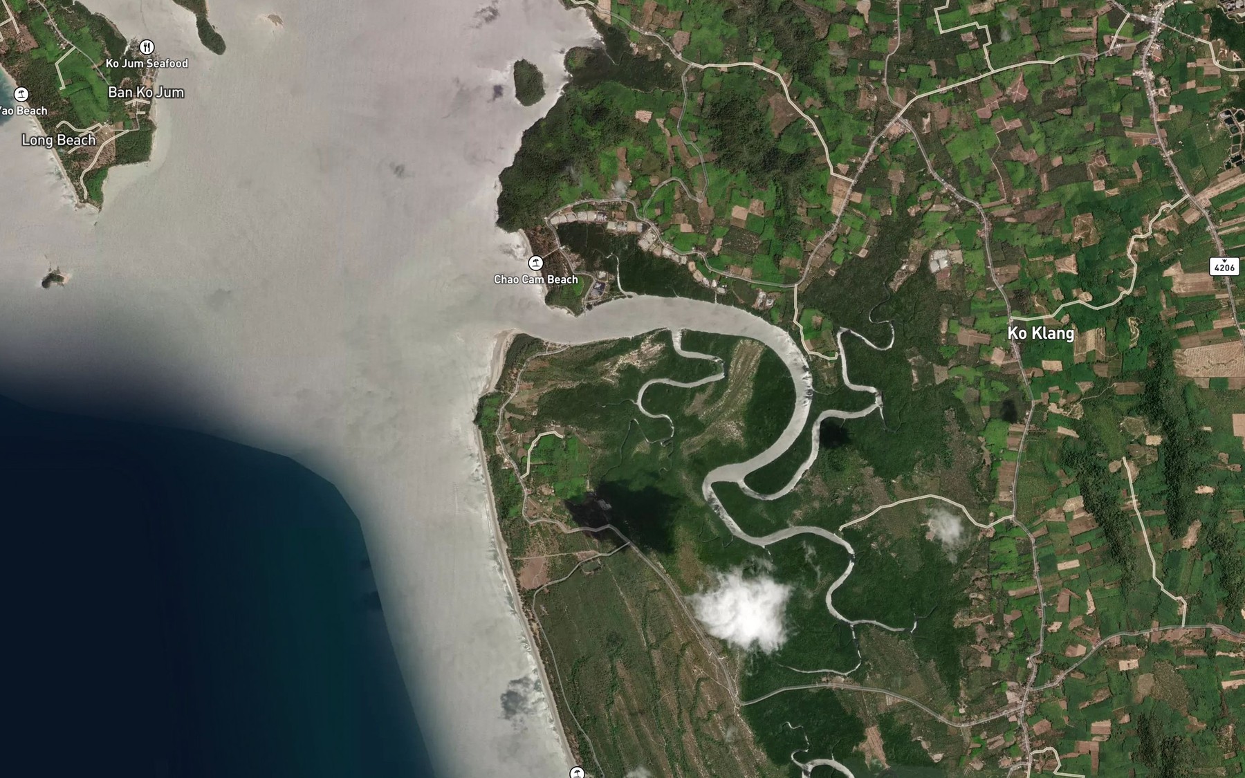 Satellite map of the Khlong Lat