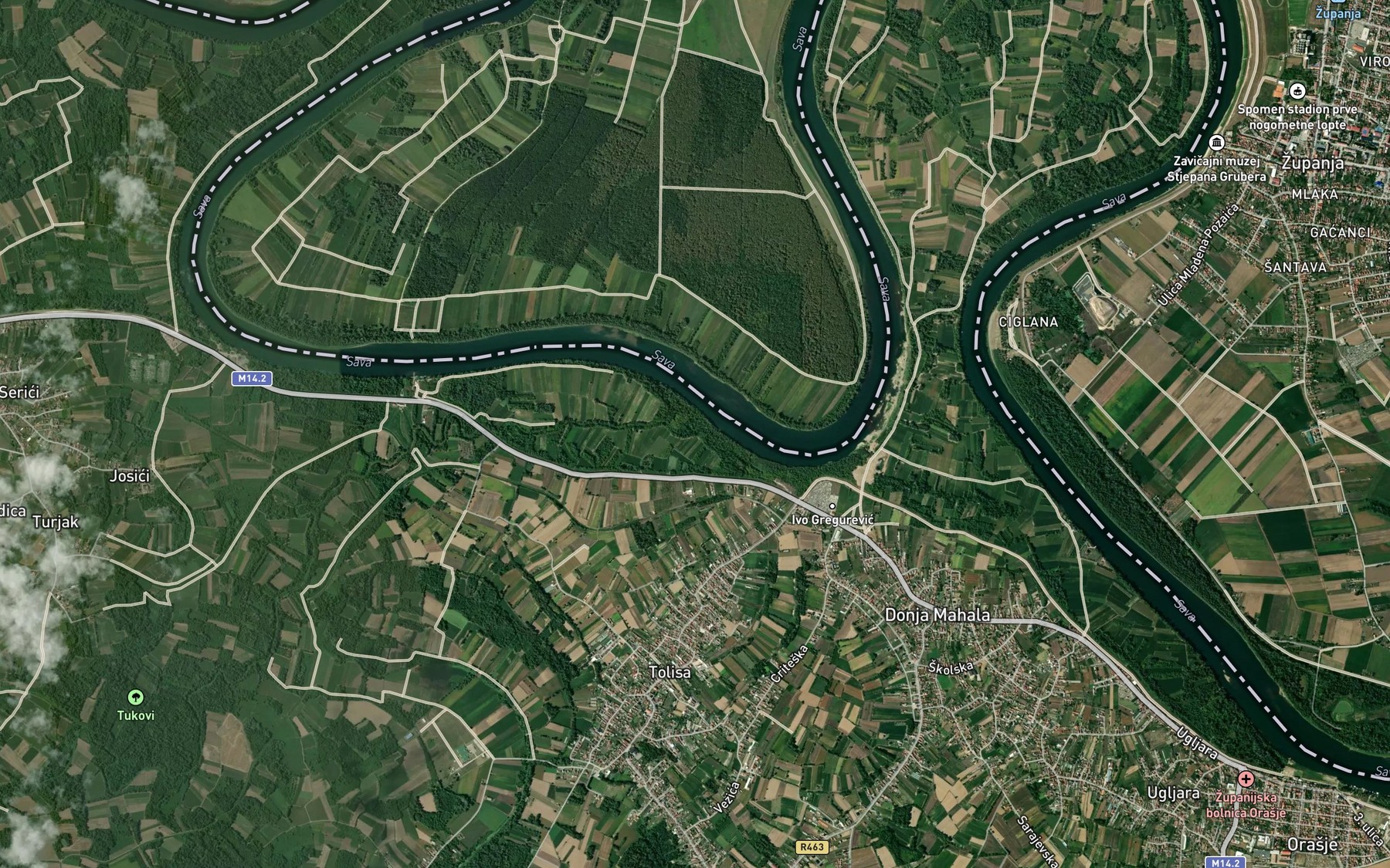 Satellite map of the Tolisa