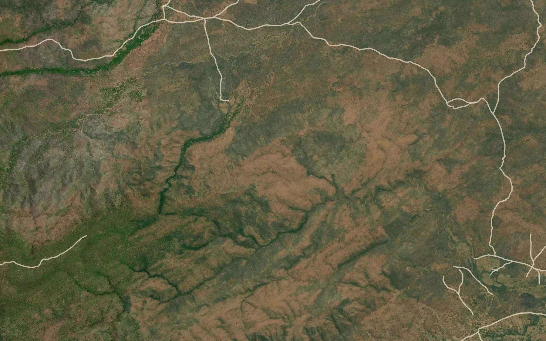 Satellite map of the Chikona