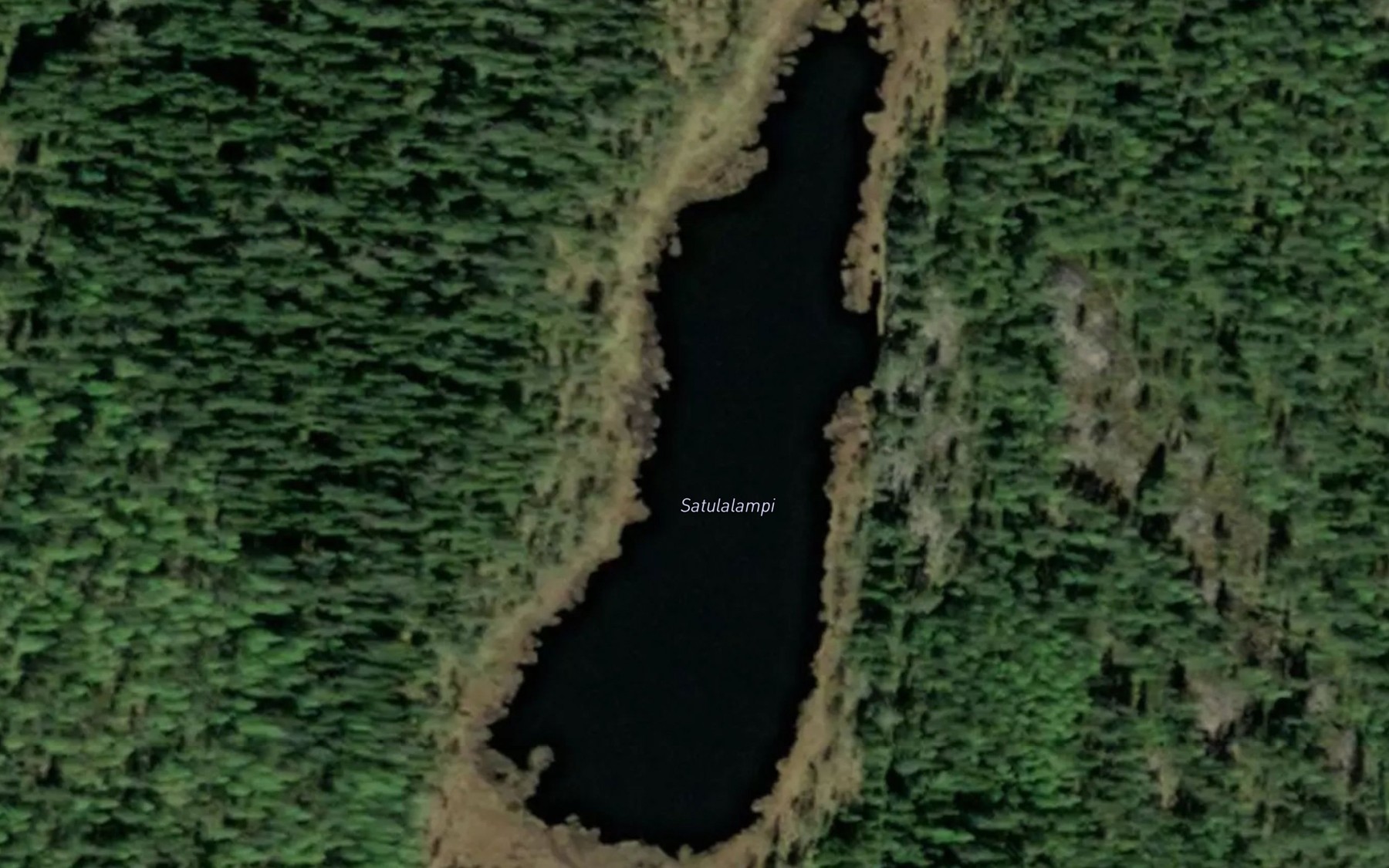 Satellite map of the Satulalampi