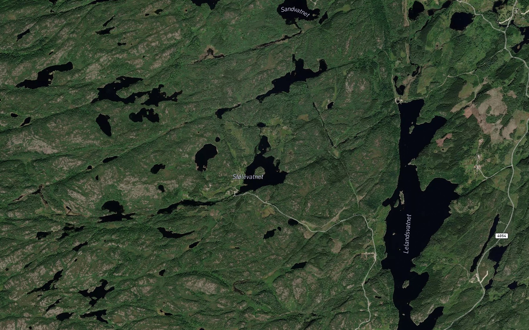 Satellite map of the Stolevannet