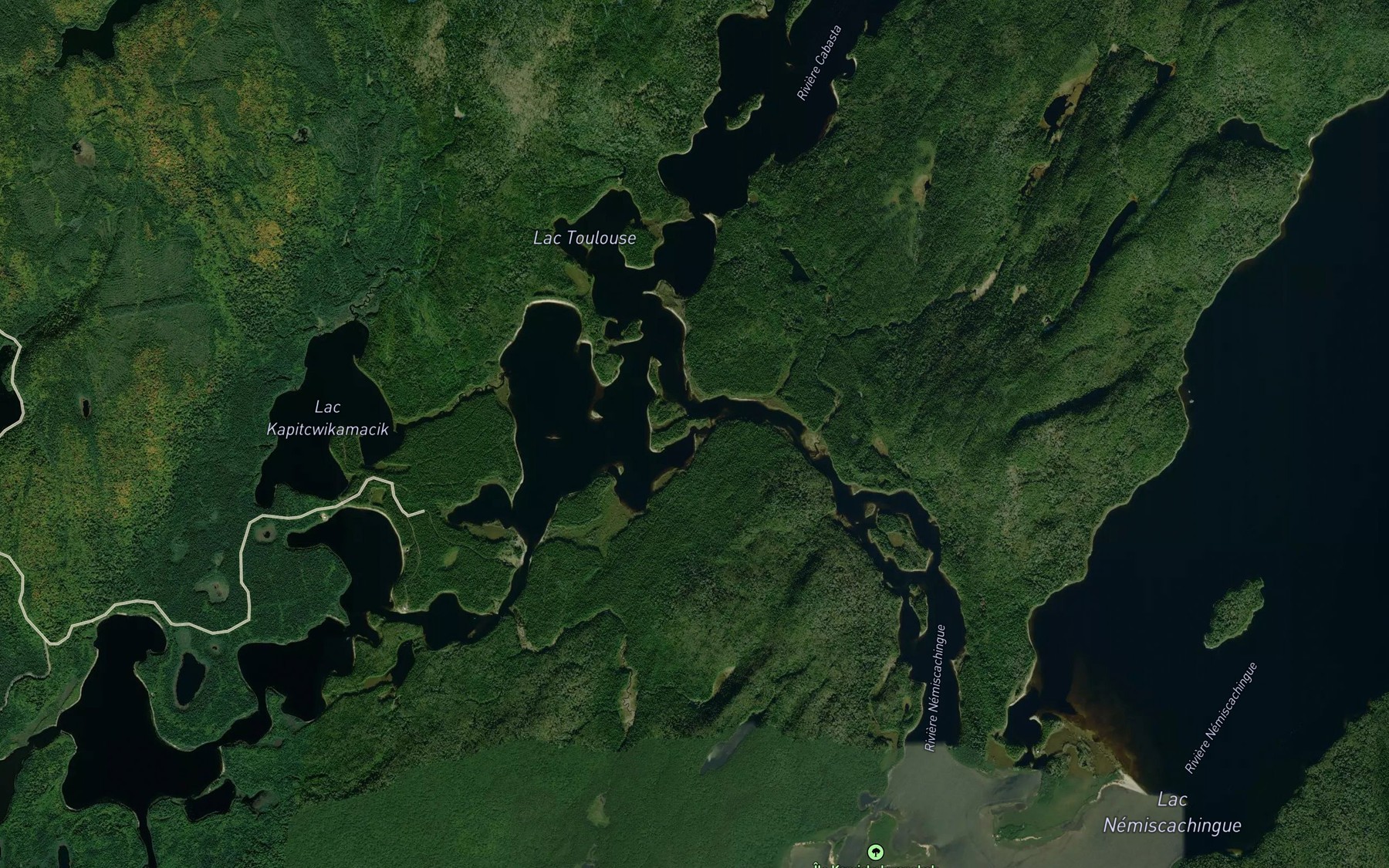 Satellite map of the Passe Kaskamehonan