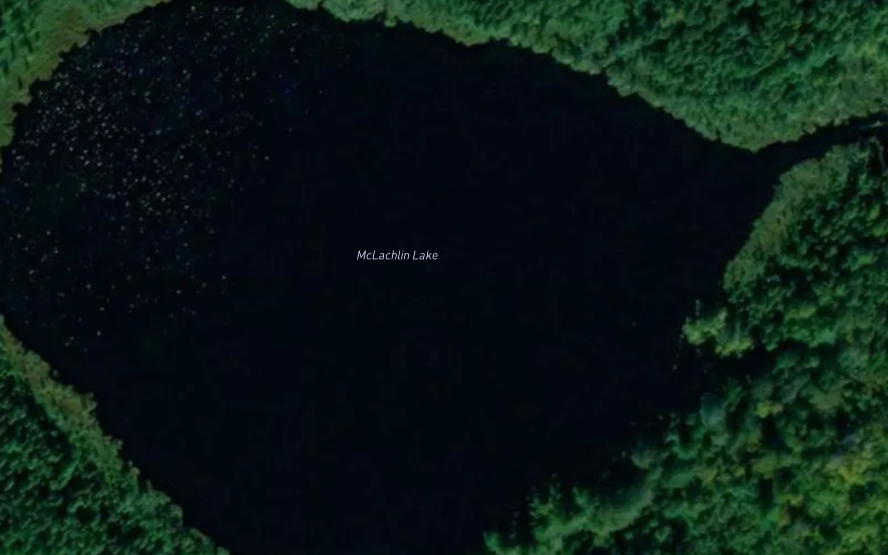 Satellite map of the McLachlin Lake