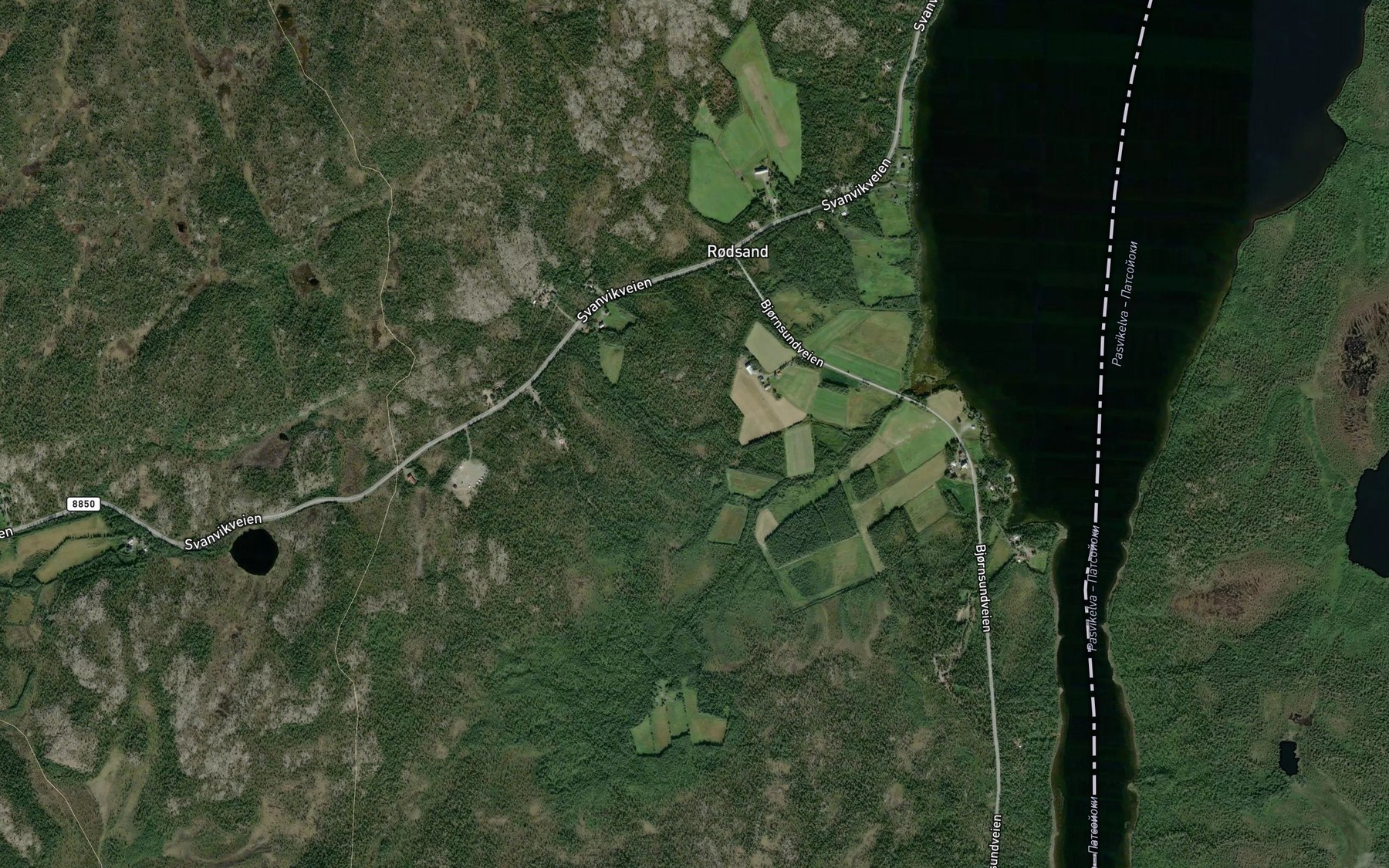 Satellite map of the Rognrostbekken