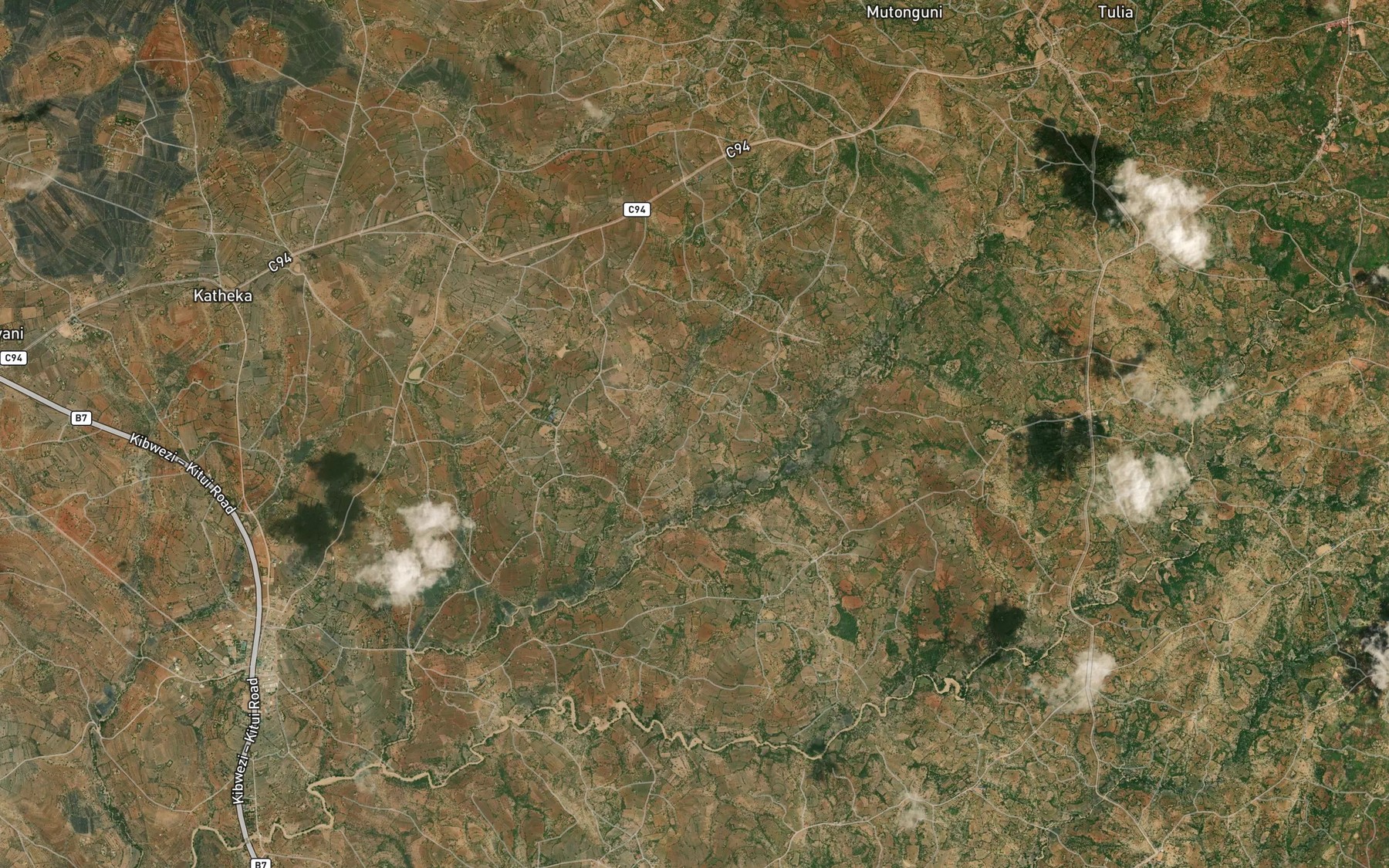 Satellite map of the Ikomoa Dam