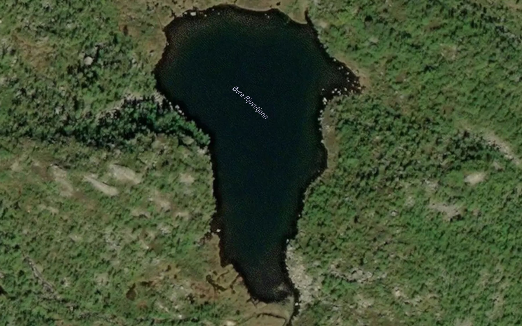 Satellite map of the Rjuvetjorn,ovre