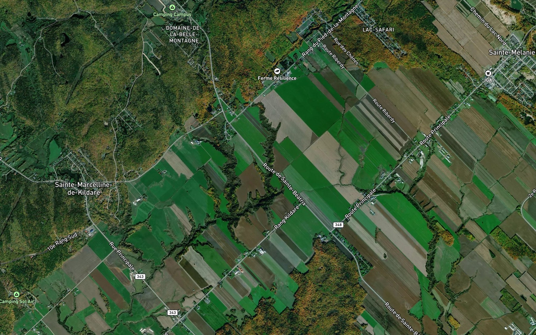 Satellite map of the Cours d'eau Gilles-Geoffroy