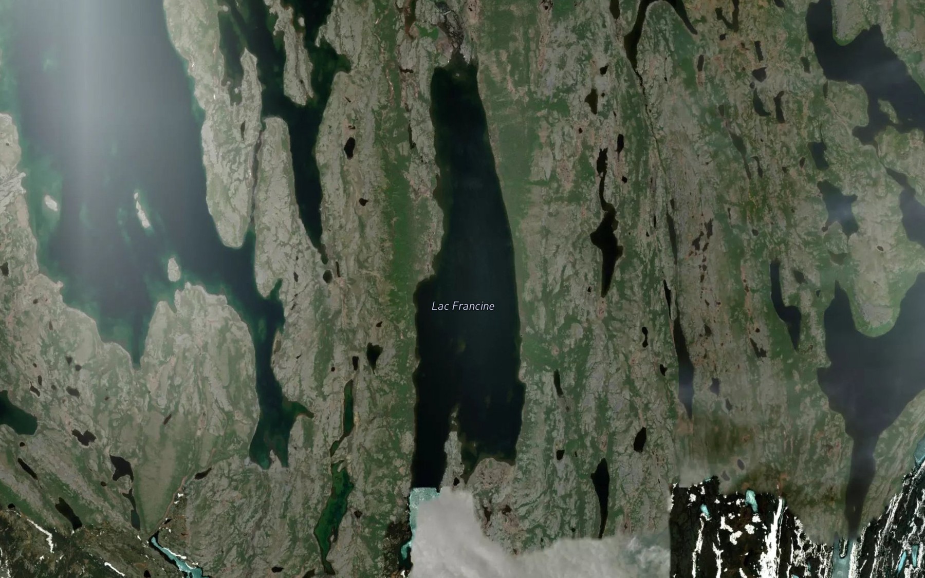 Satellite map of the Lac Francine