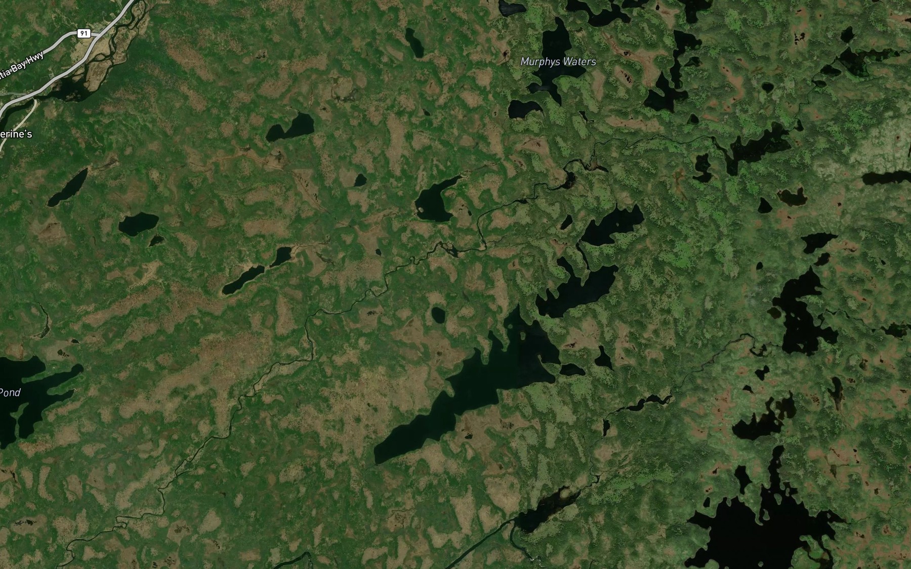 Satellite map of the Island Pond