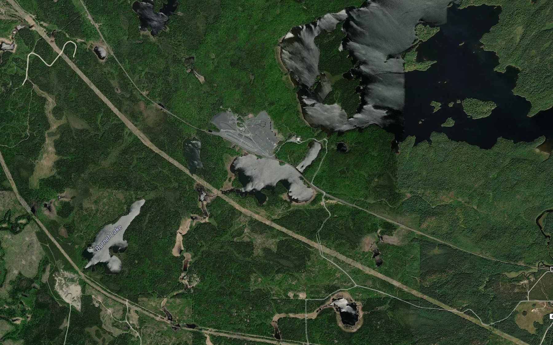 Satellite map of the Kennabutch Lake