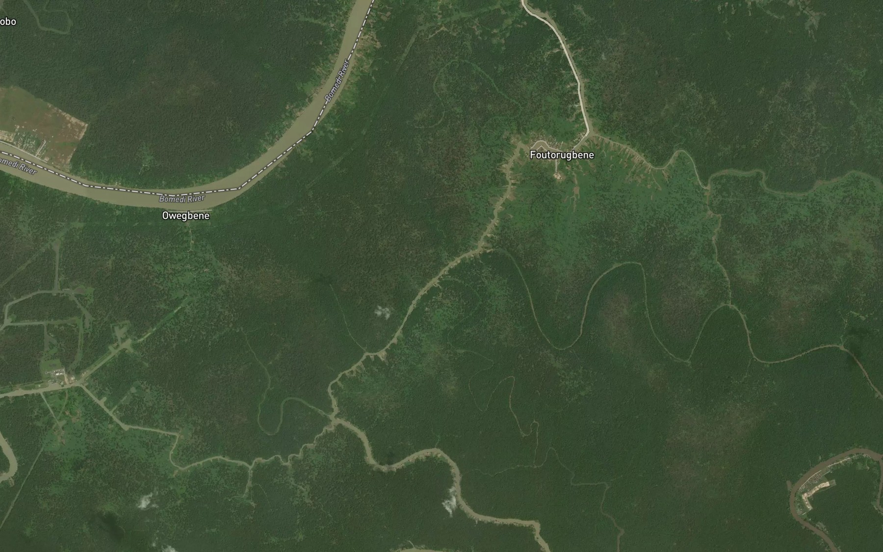 Satellite map of the Sabano