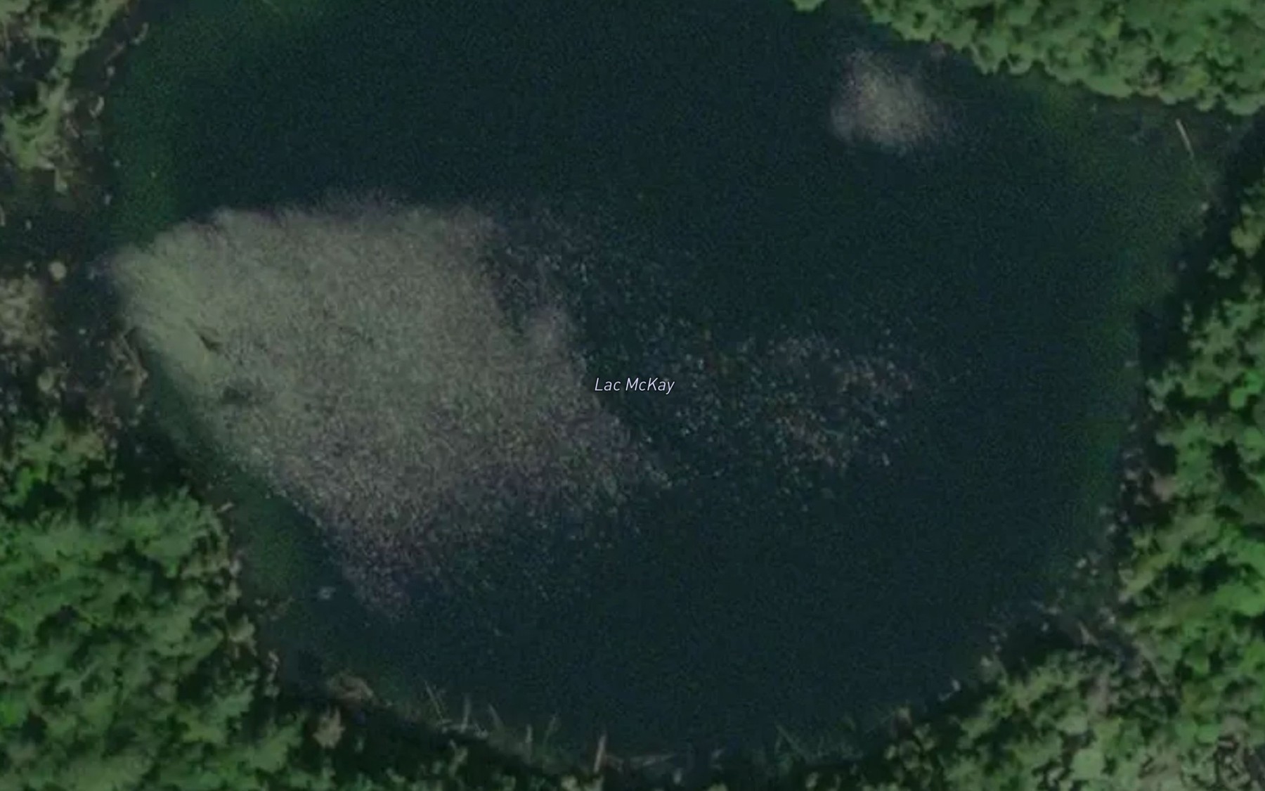Satellite map of the Lac McKay