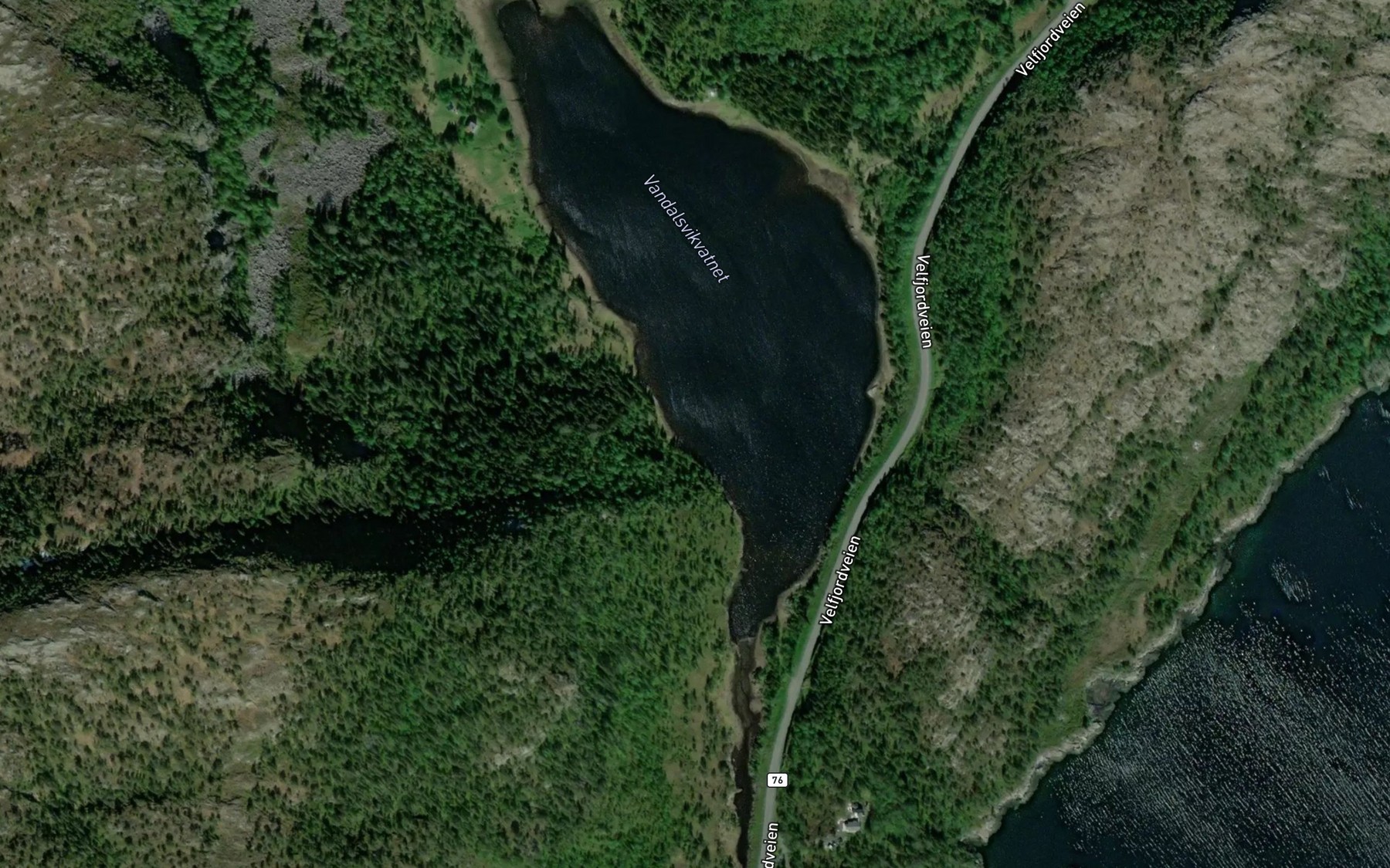 Satellite map of the Vandalsvikvatnet