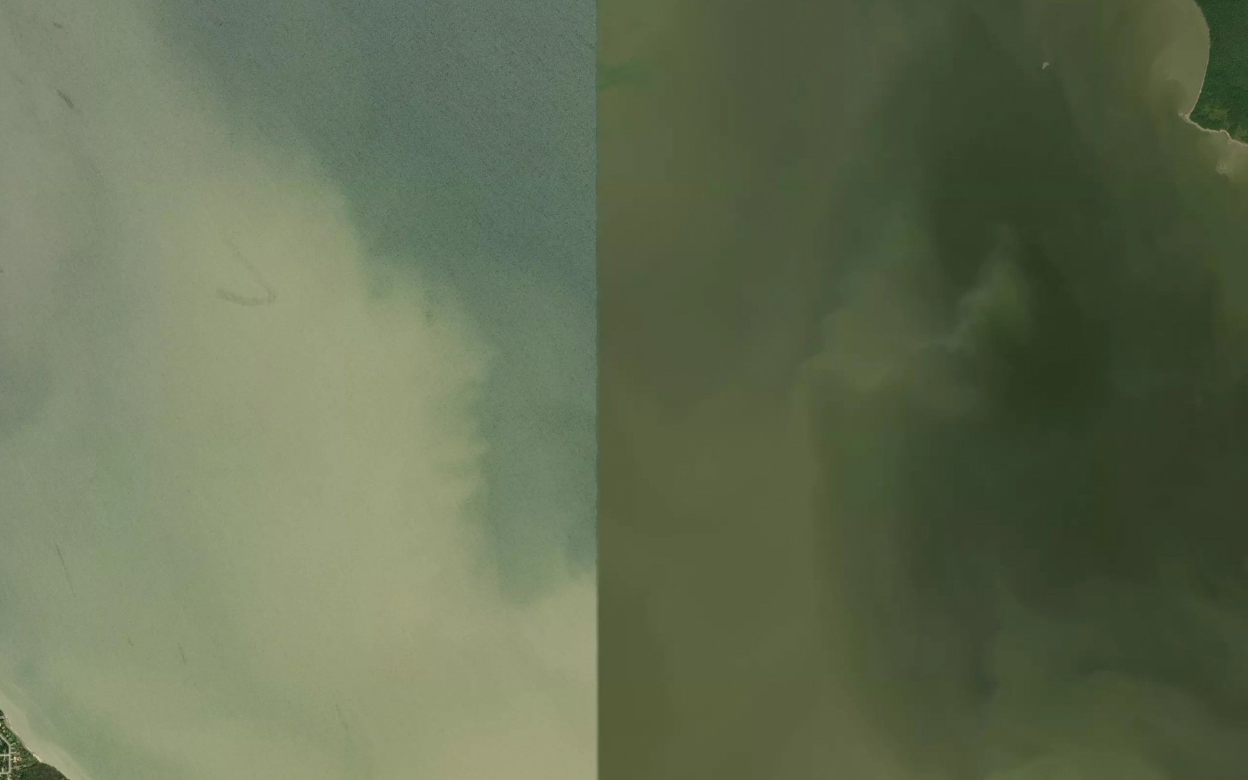 Satellite map of the Traverse Bay