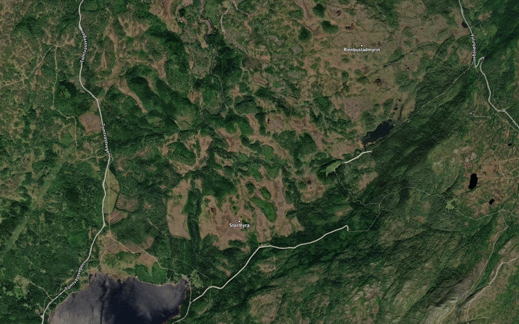 Satellite map of the Holderbekken