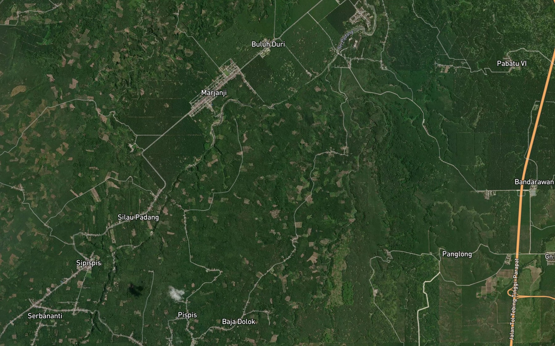 Satellite map of the Bah Salak