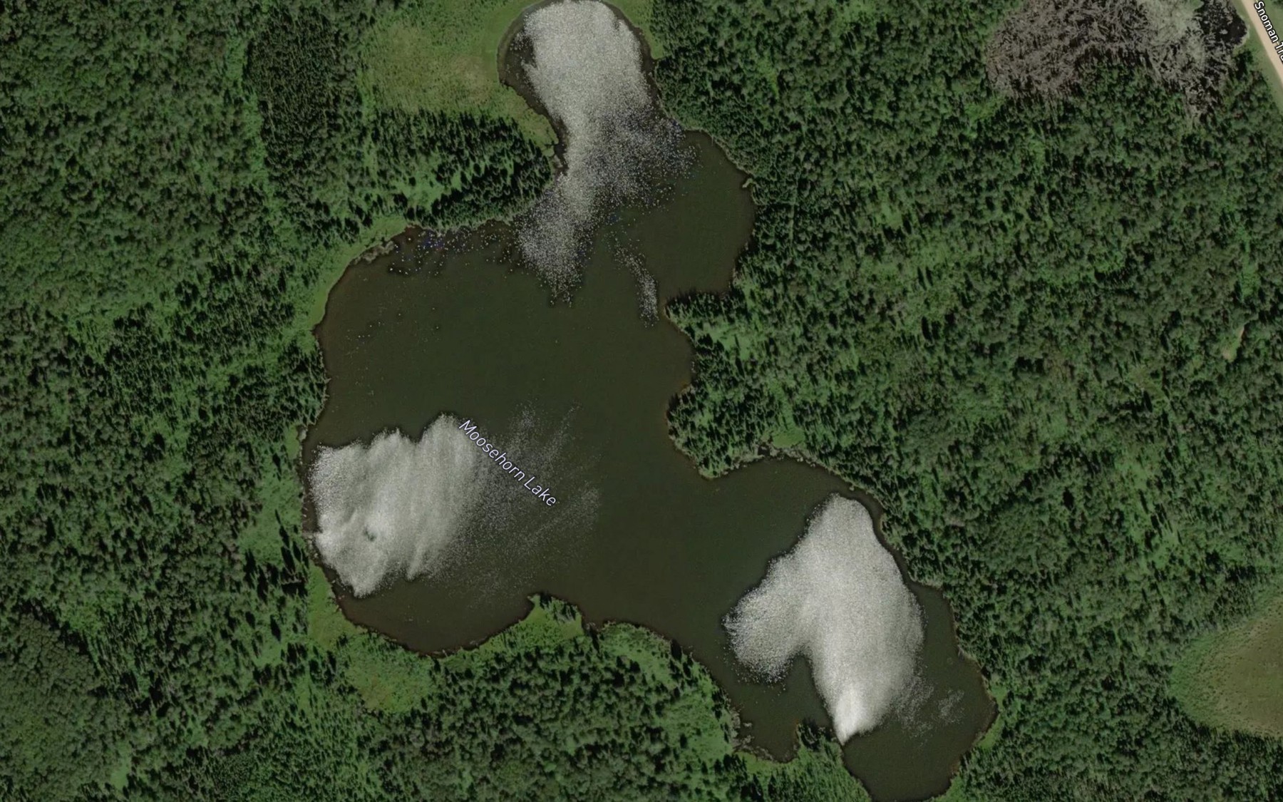 Satellite map of the Moosehorn Lake