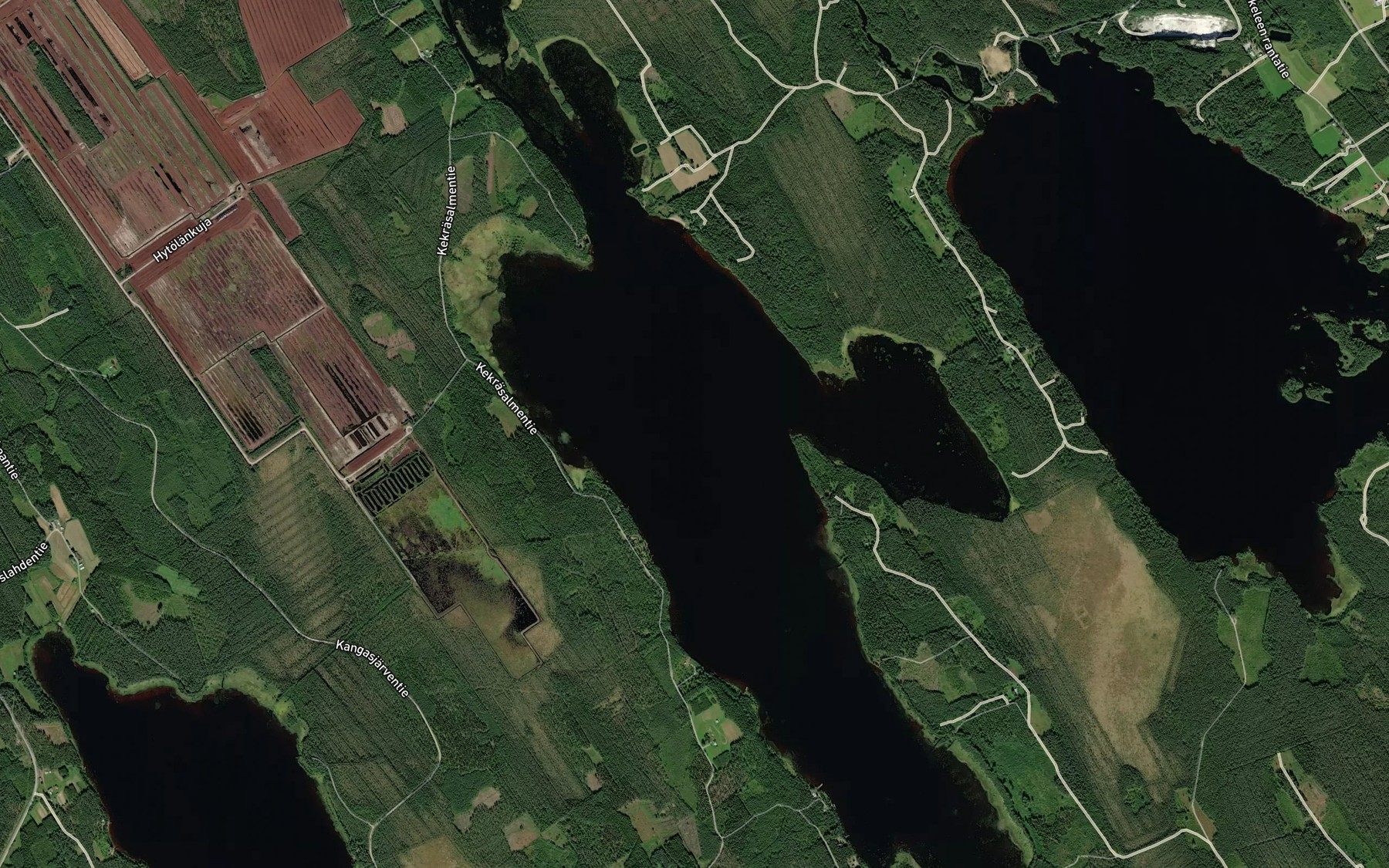 Satellite map of the Etela-Haapajarvi