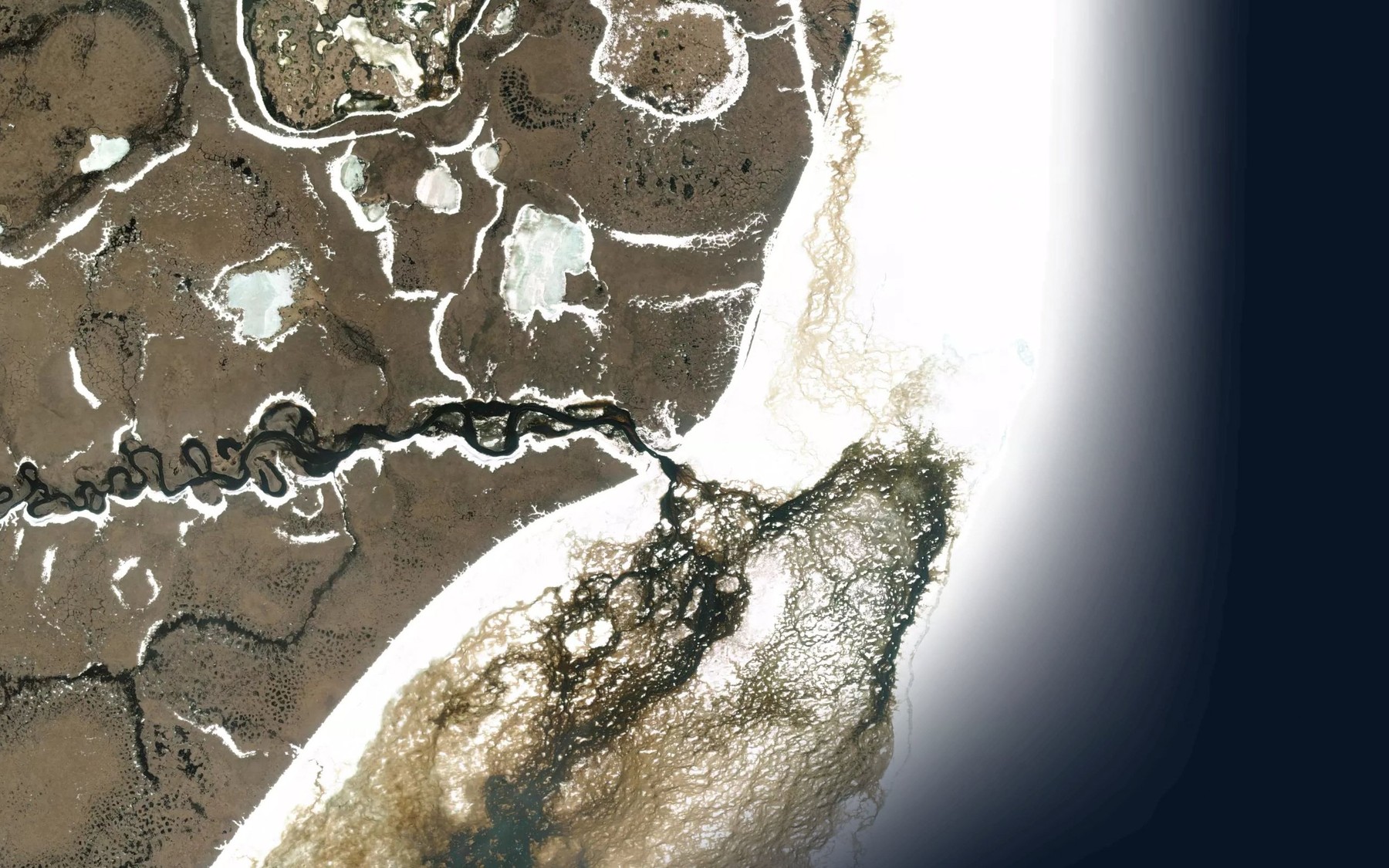Satellite map of the Kougachuk Creek