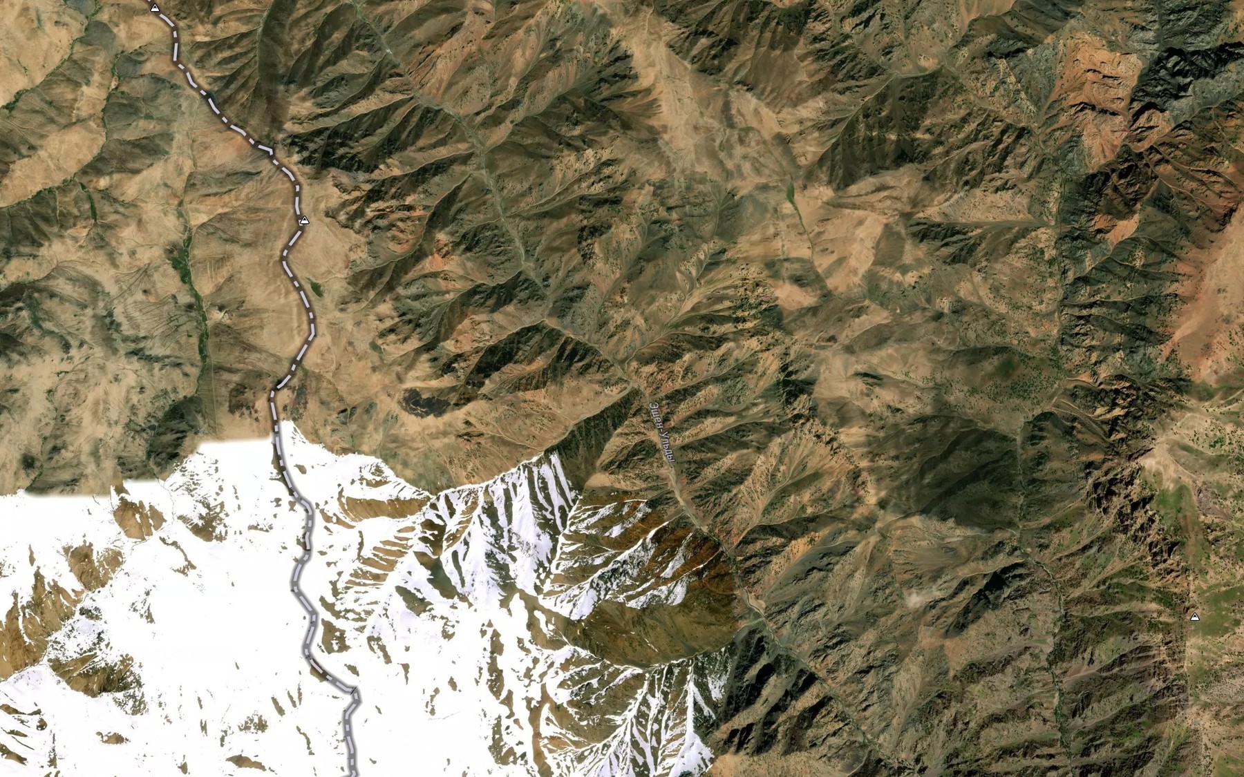 Satellite map of the Sek-Eshik-Say