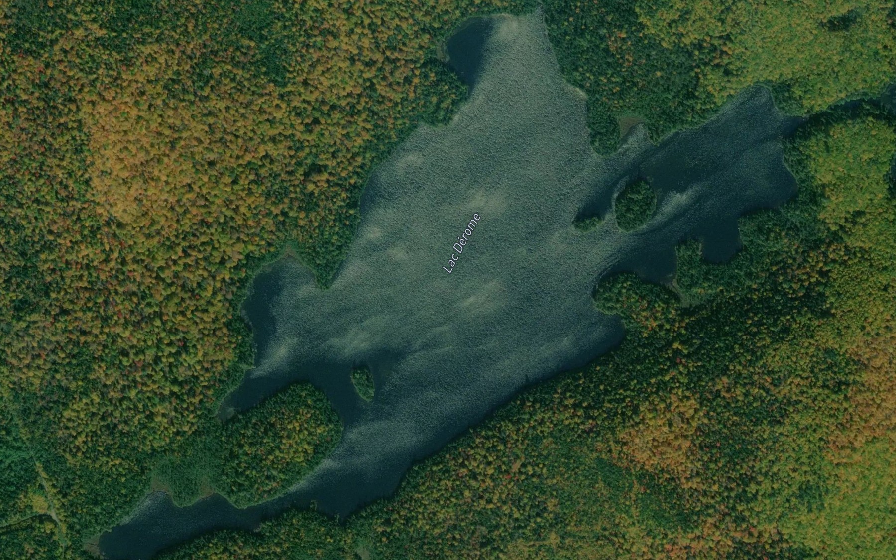 Satellite map of the Lac Derome