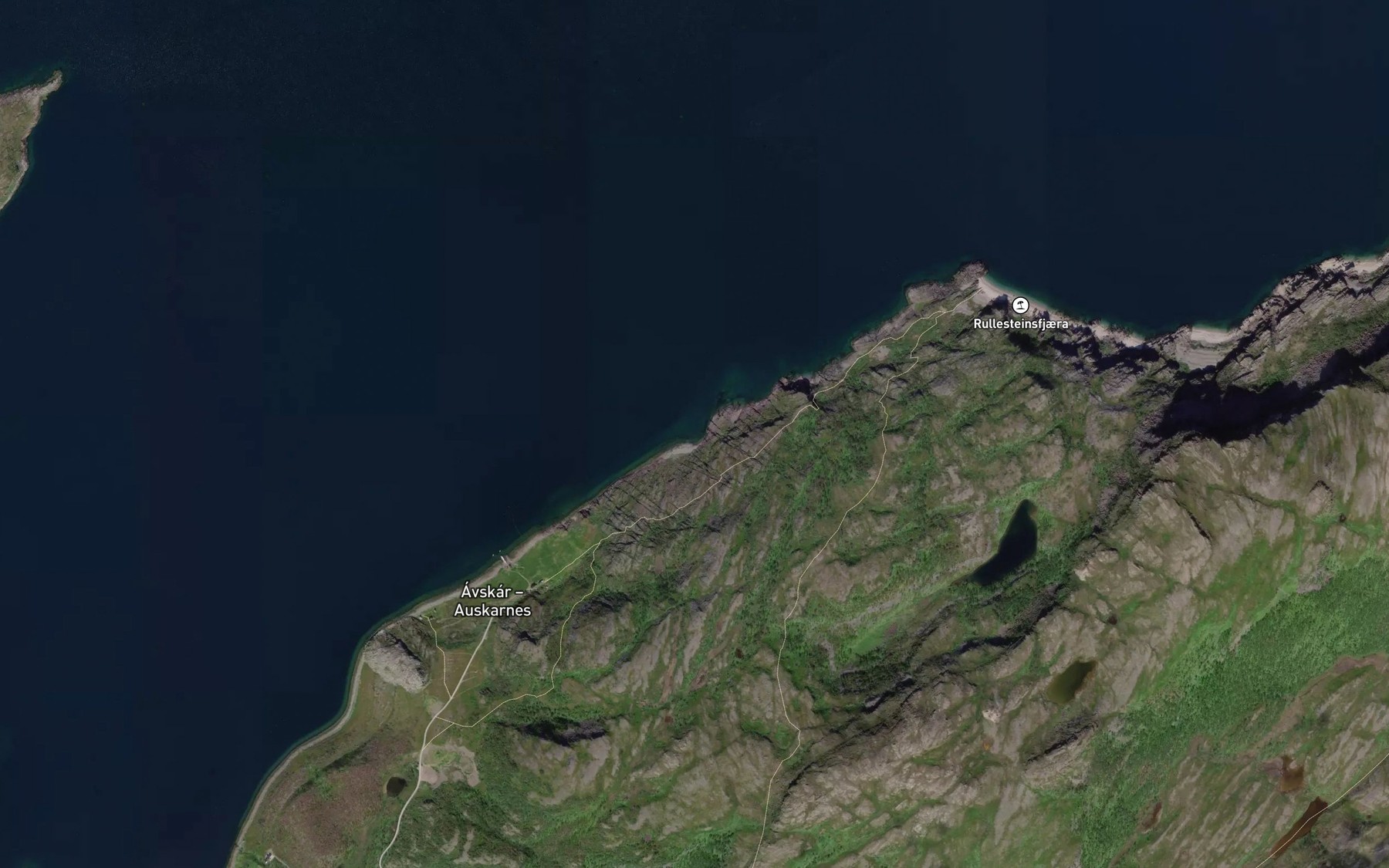 Satellite map of the Muorraluokta