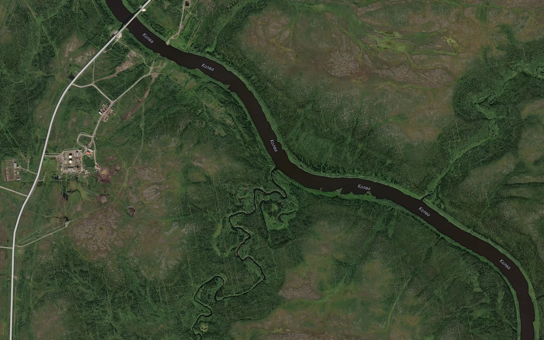 Satellite map of the Syatteyvis