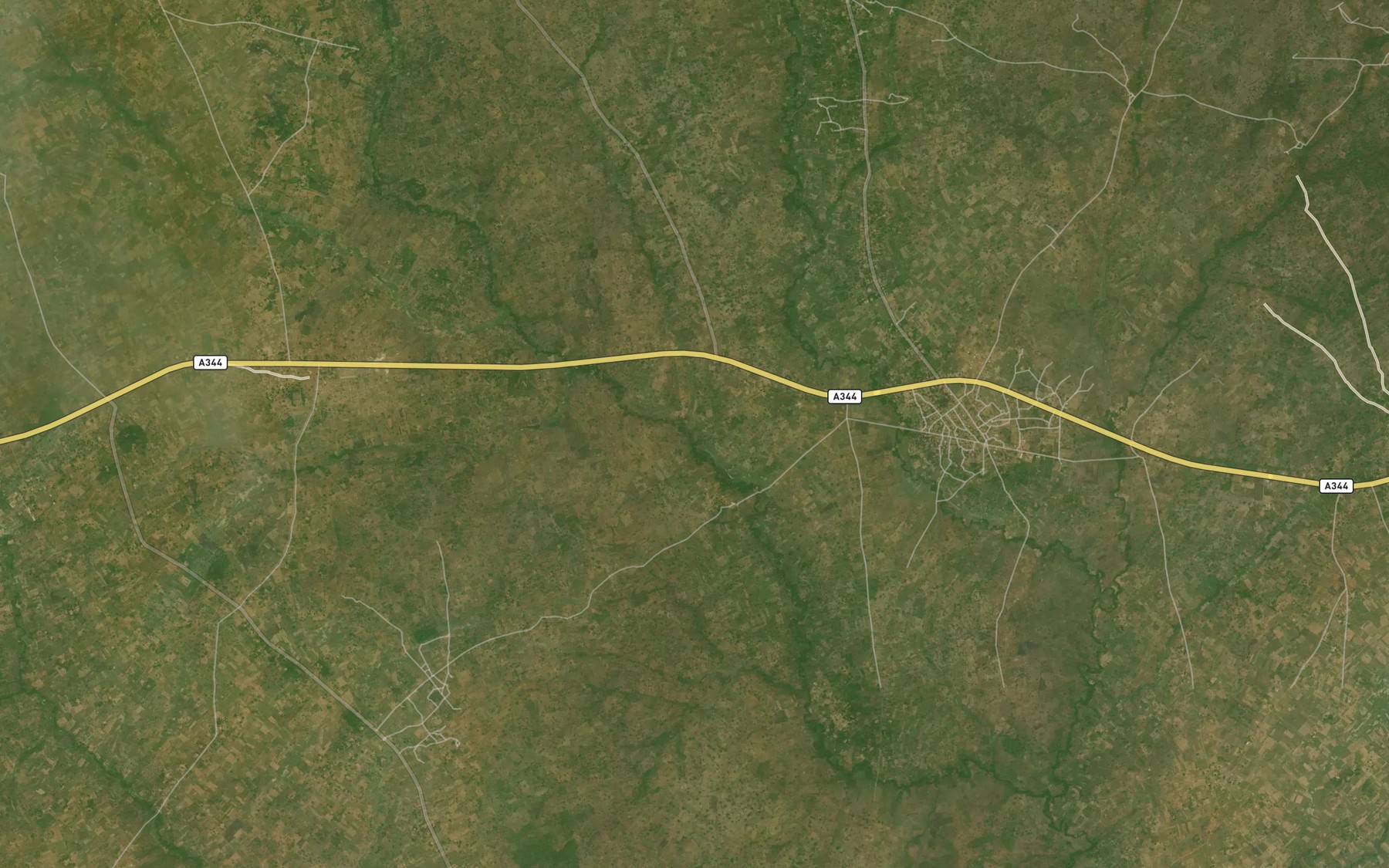 Satellite map of the River Uesui