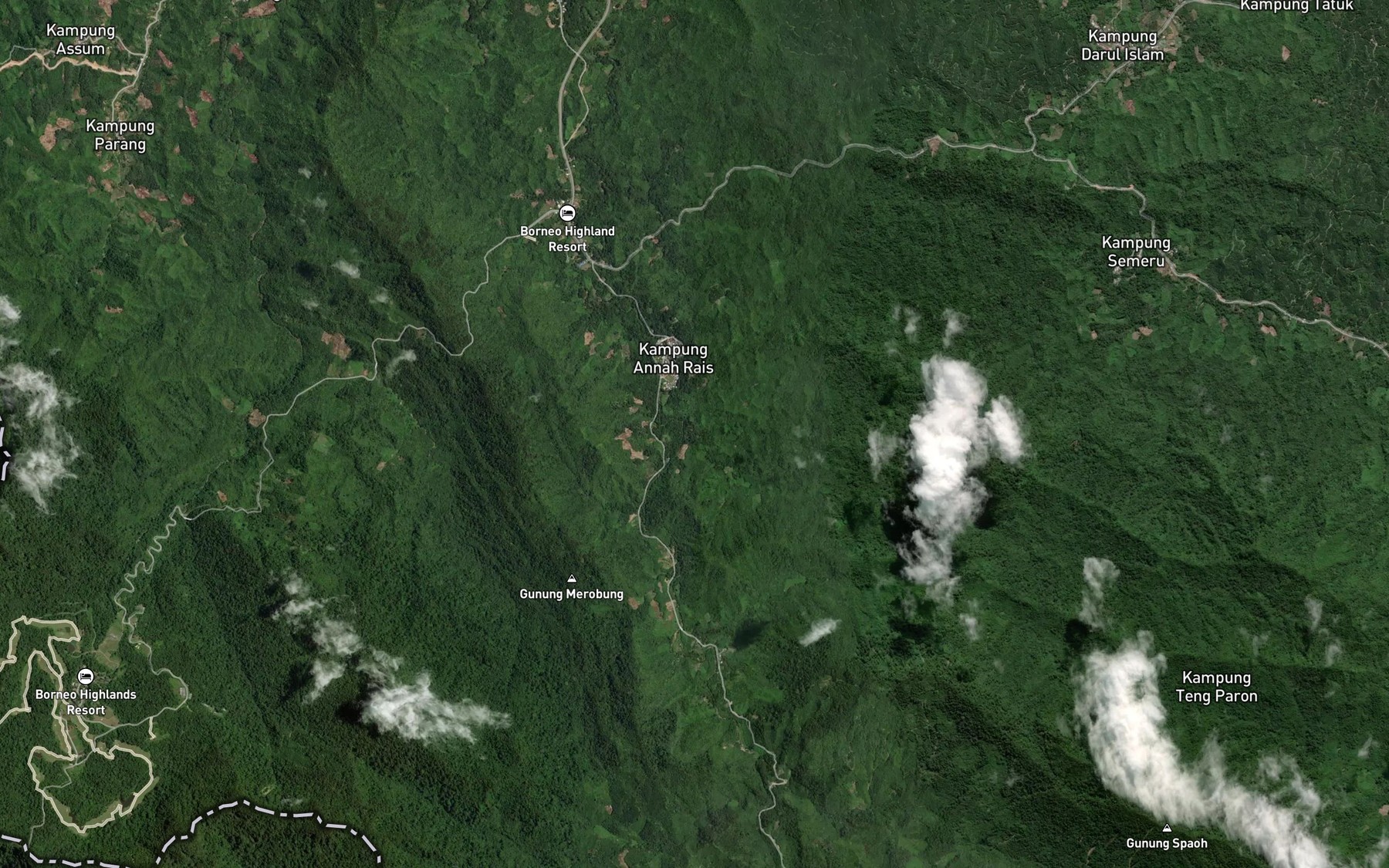 Satellite map of the Sungai Penyuan