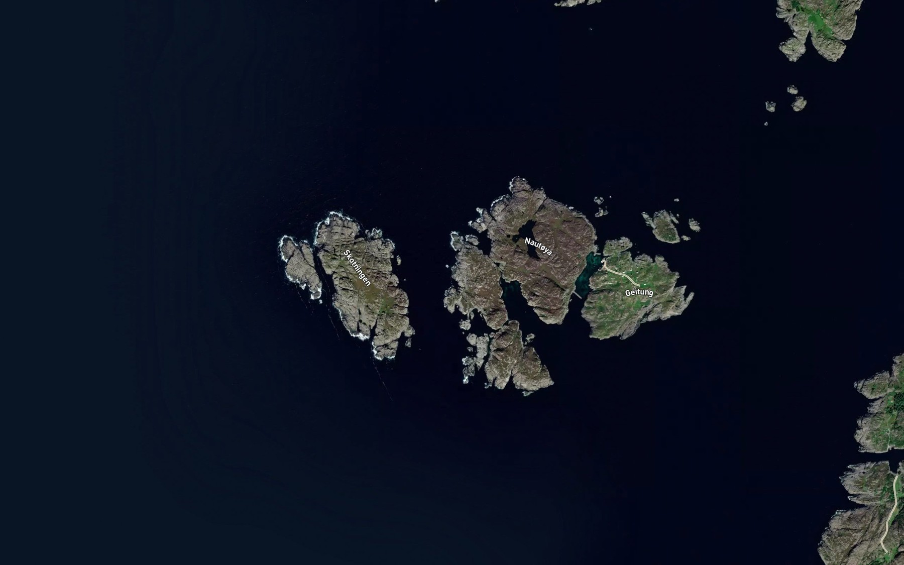 Satellite map of the Kobbavika