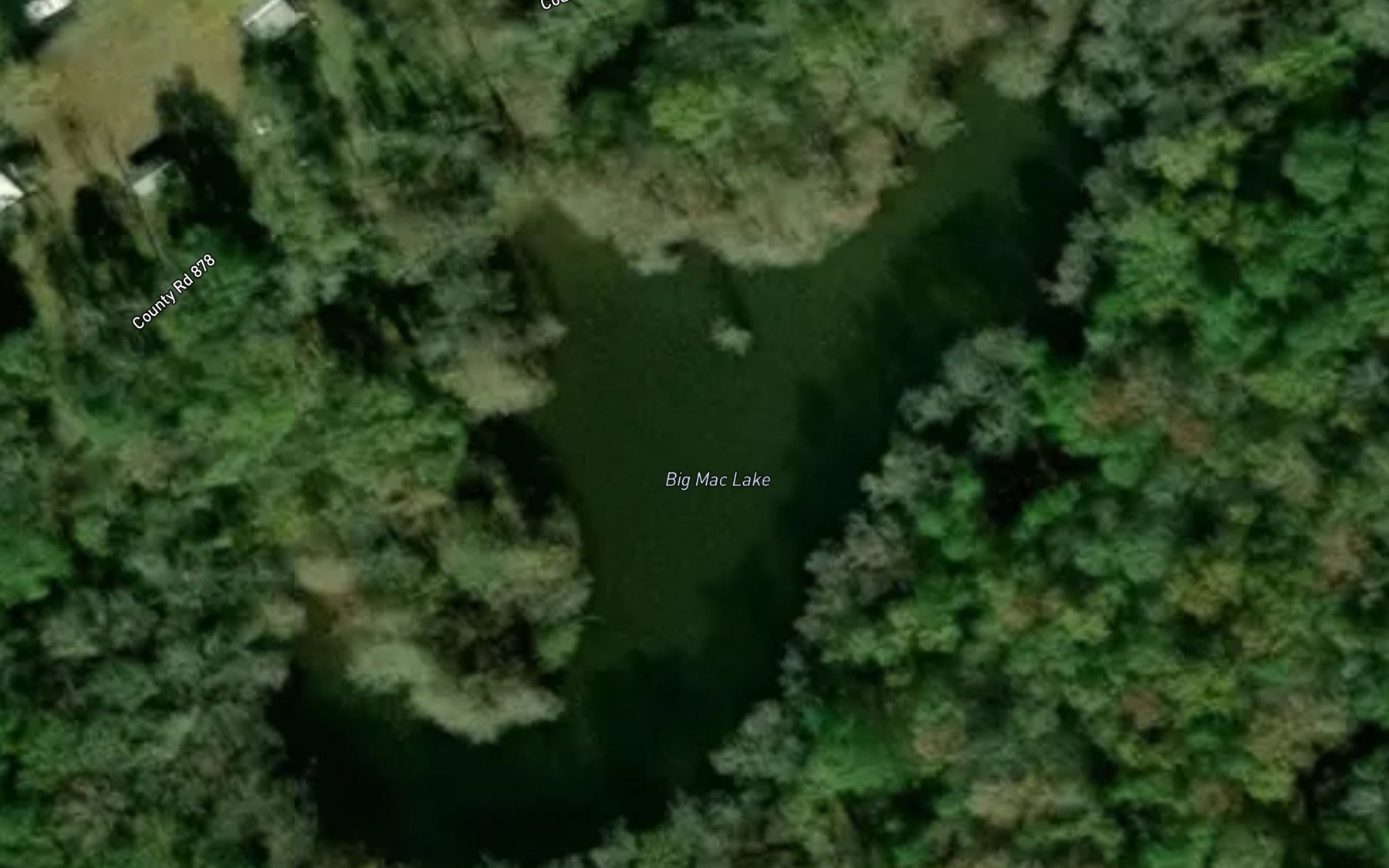 Satellite map of the Big Mac Lake