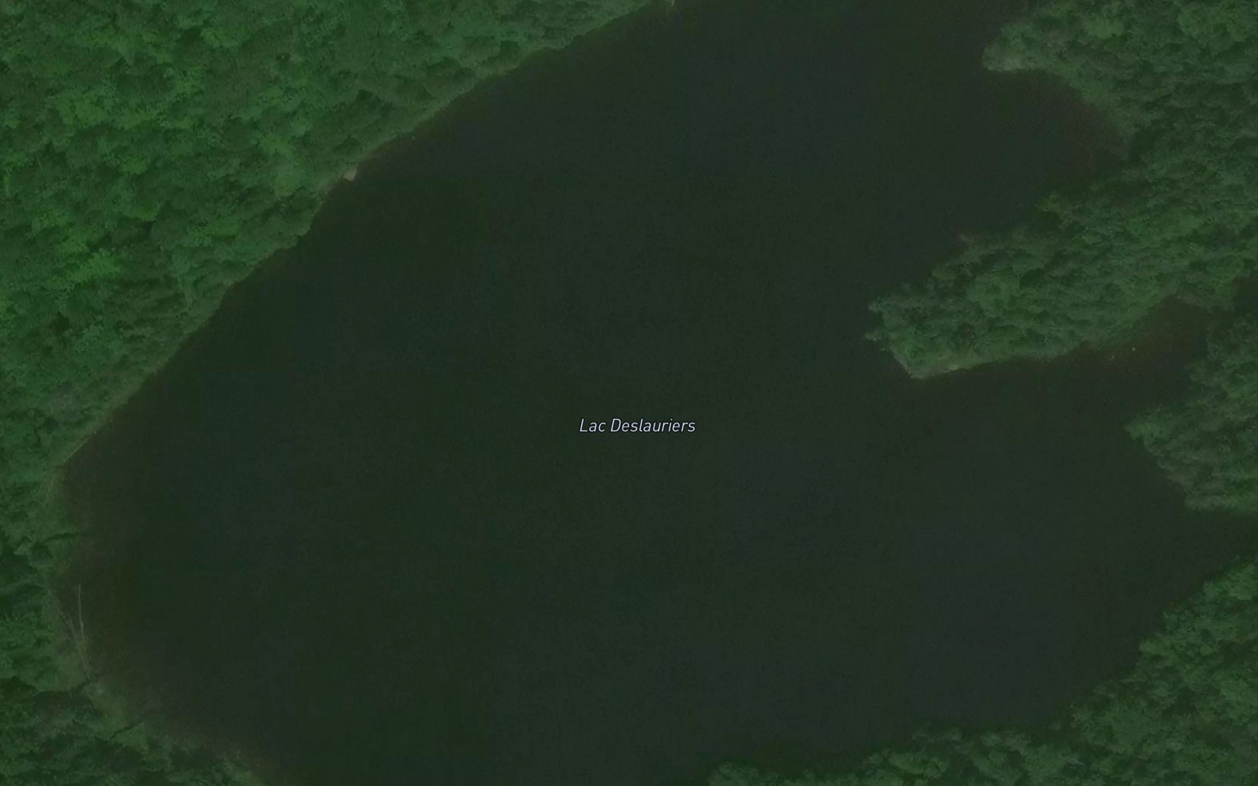 Satellite map of the Lac Deslauriers